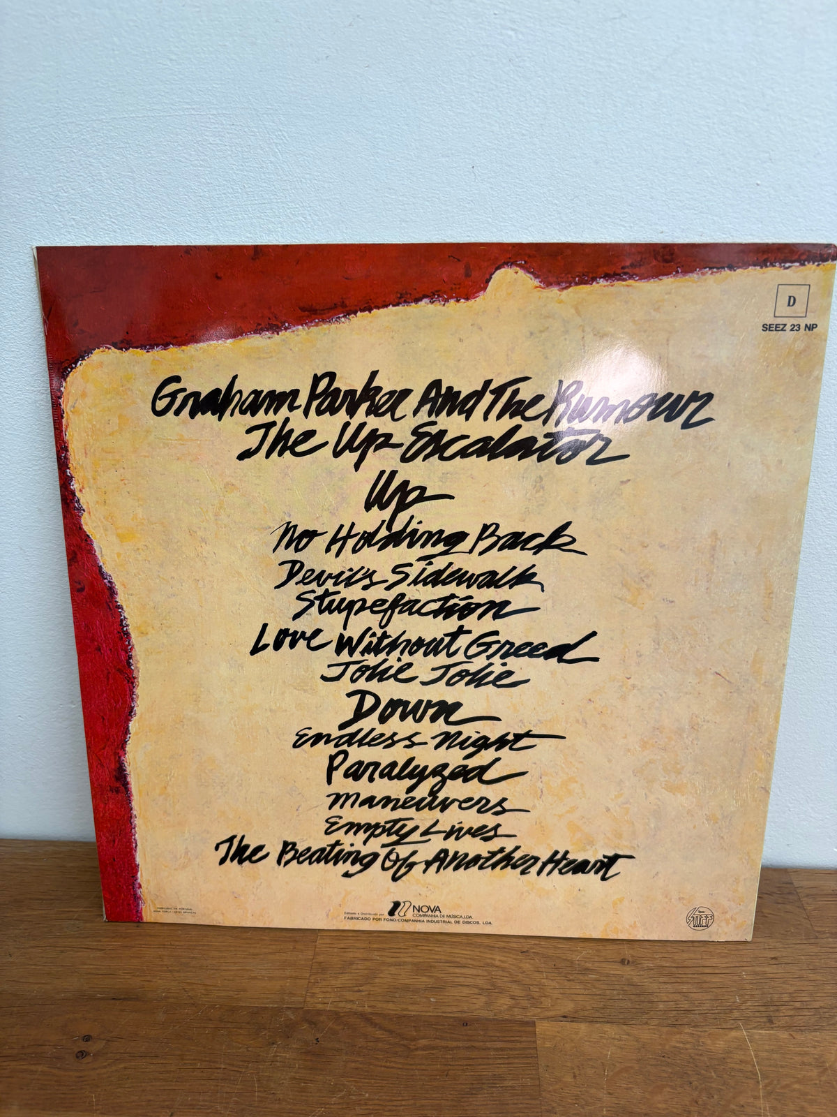 Graham Parker and The Rumour - The up escalator, 1980 Stiff records .