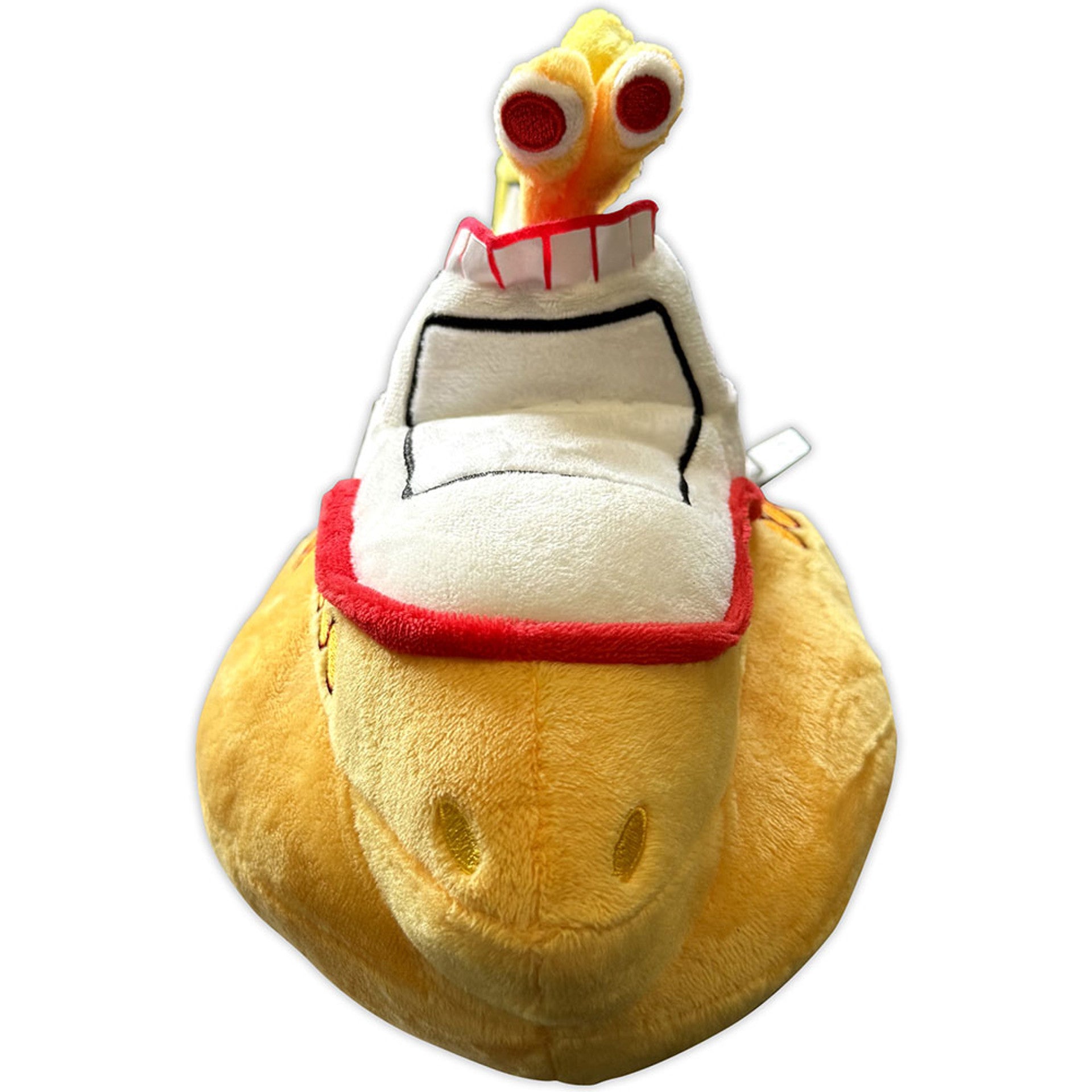 The Beatles plush displayed in full showing all-over Yellow Submarine design.
