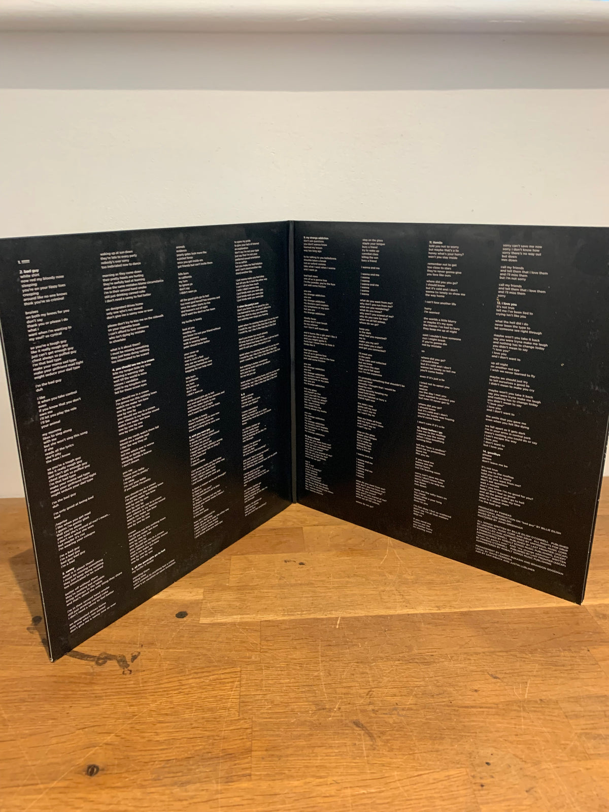 Billie Eilish - When we fall asleep, where do we go ? 12 inch album , orange vinyl.