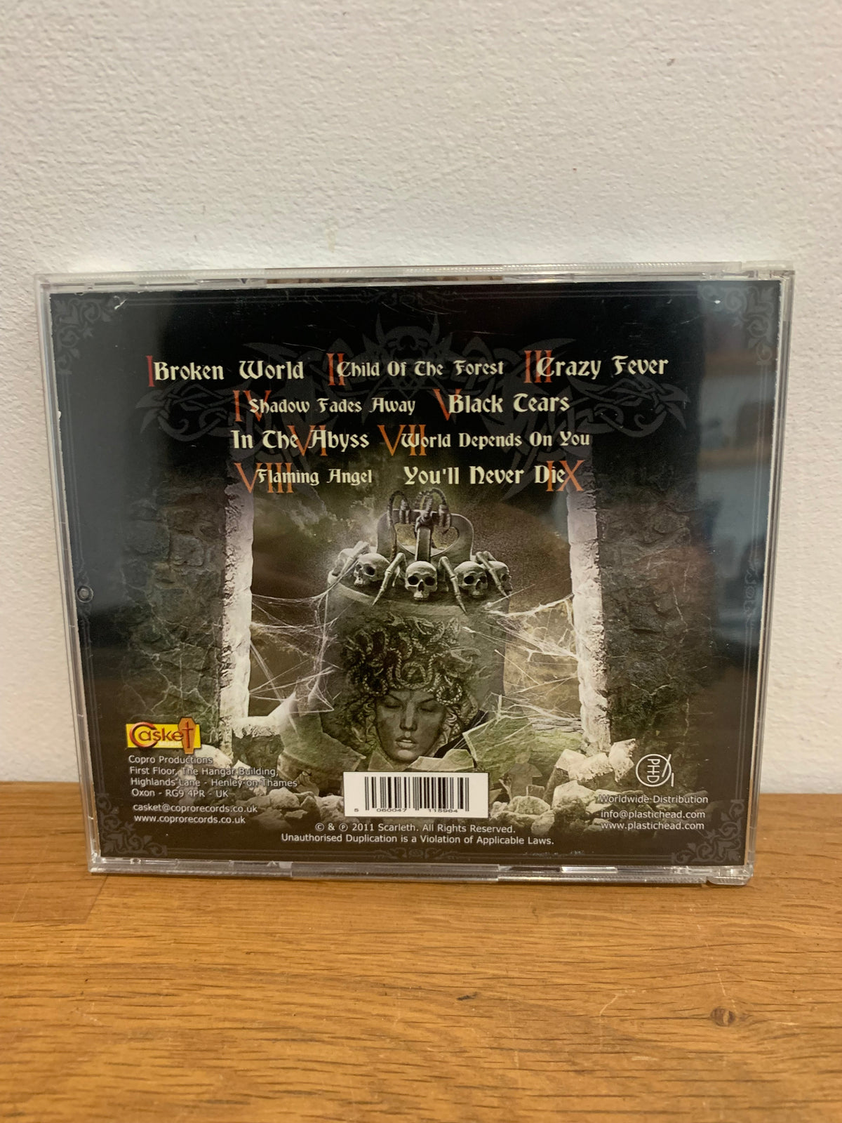 Scarleth - Break the silence, cd album , 2011 Casket records.