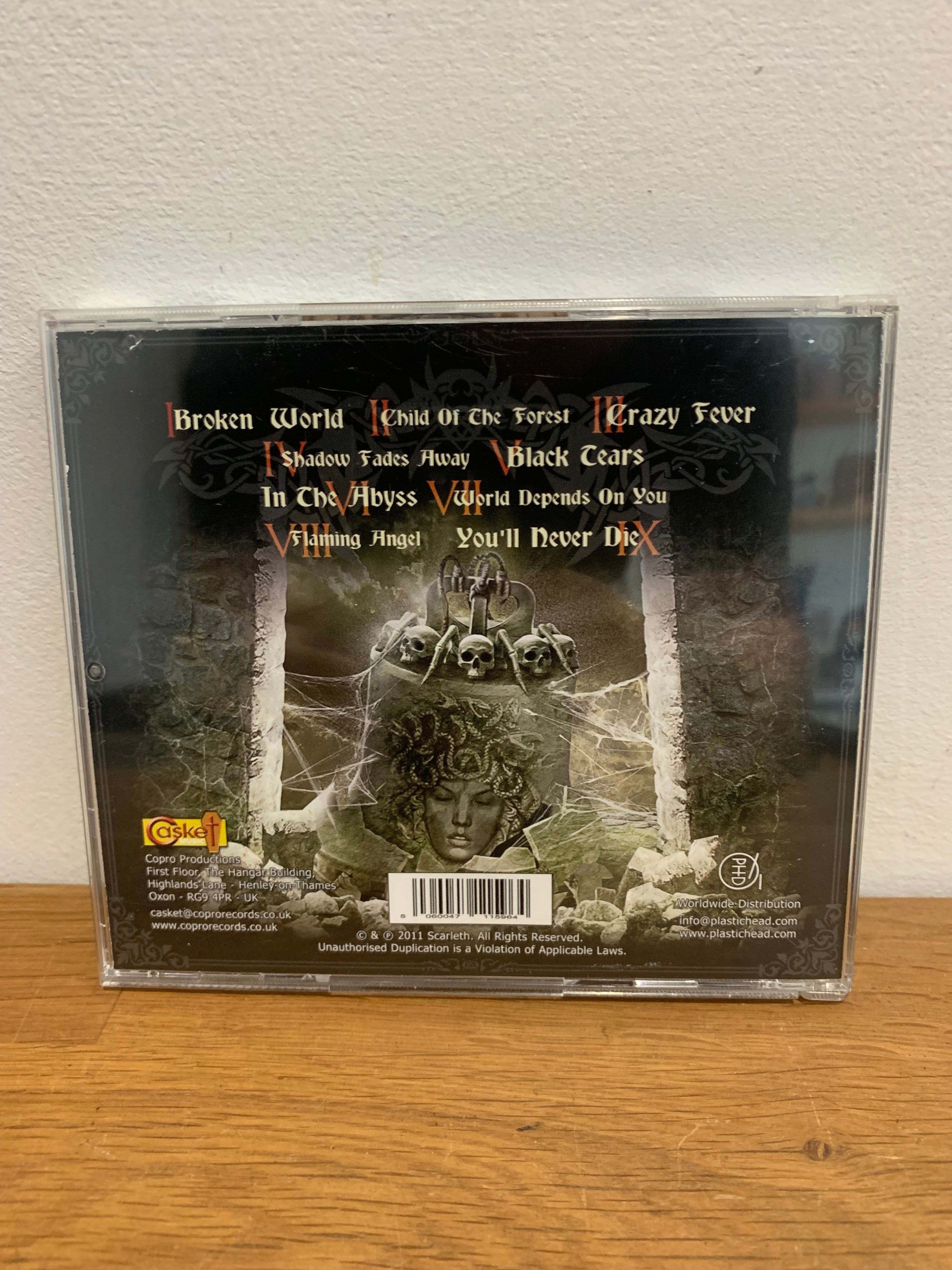 Scarleth - Break the silence, cd album , 2011 Casket records.