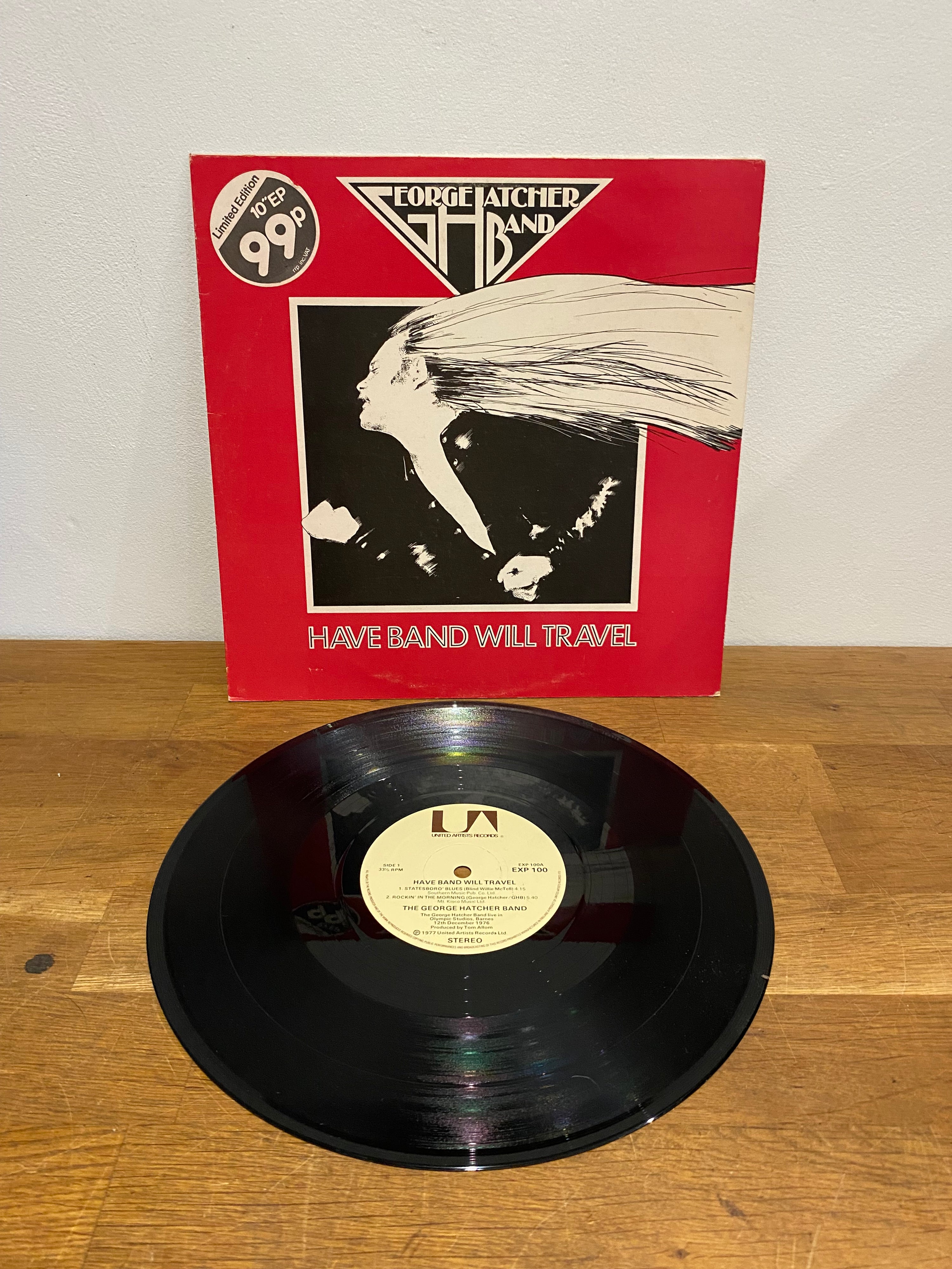 The George Hatcher Band - Have band will travel EP, 10” Single, 1977, United Artists.