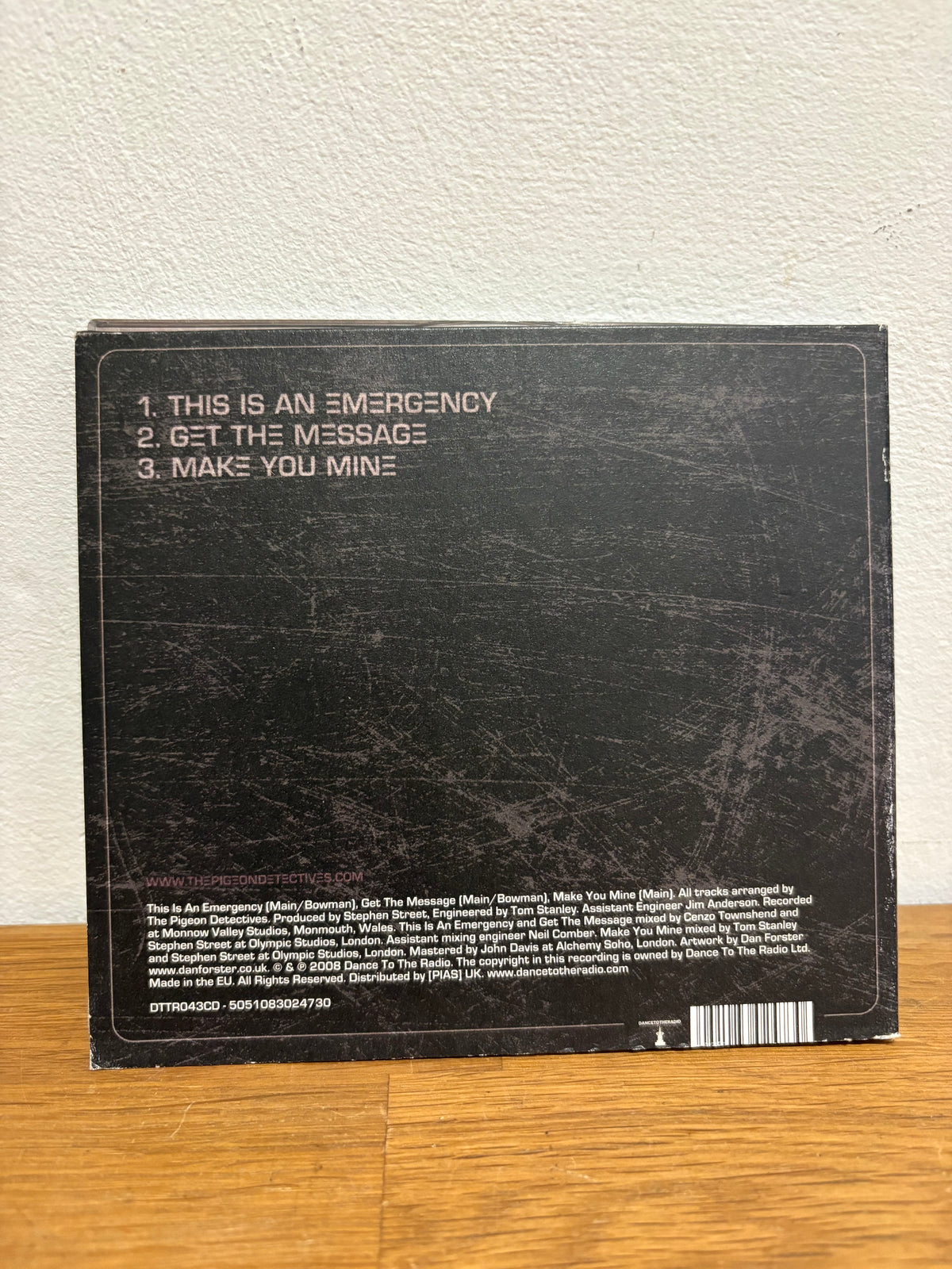 Pigeon Detectives - This is an emergency, 3 track cd single, 2008.