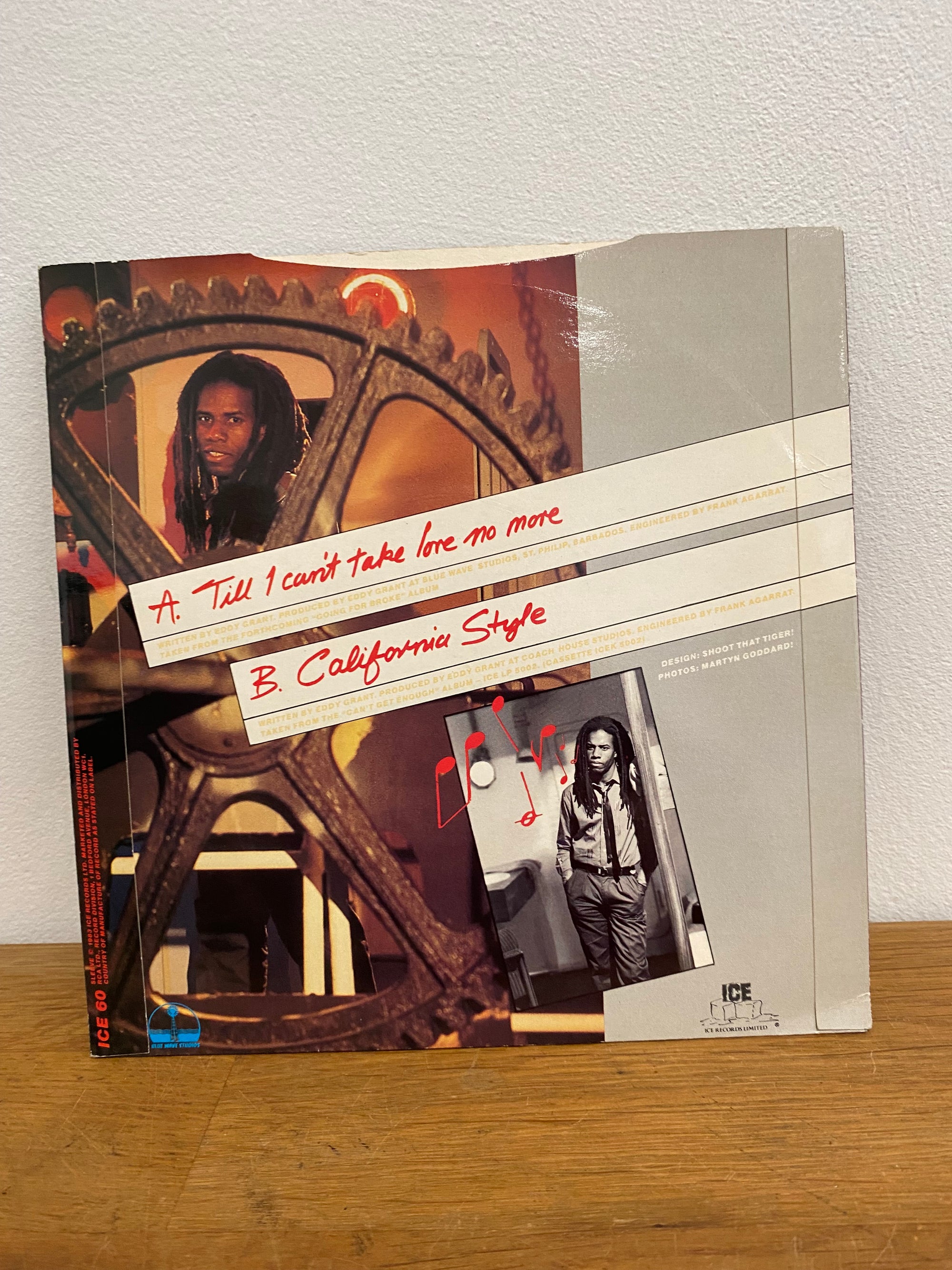 Eddy Grant - Till I can’t take love no more , 7” single, ICE records , 1983
