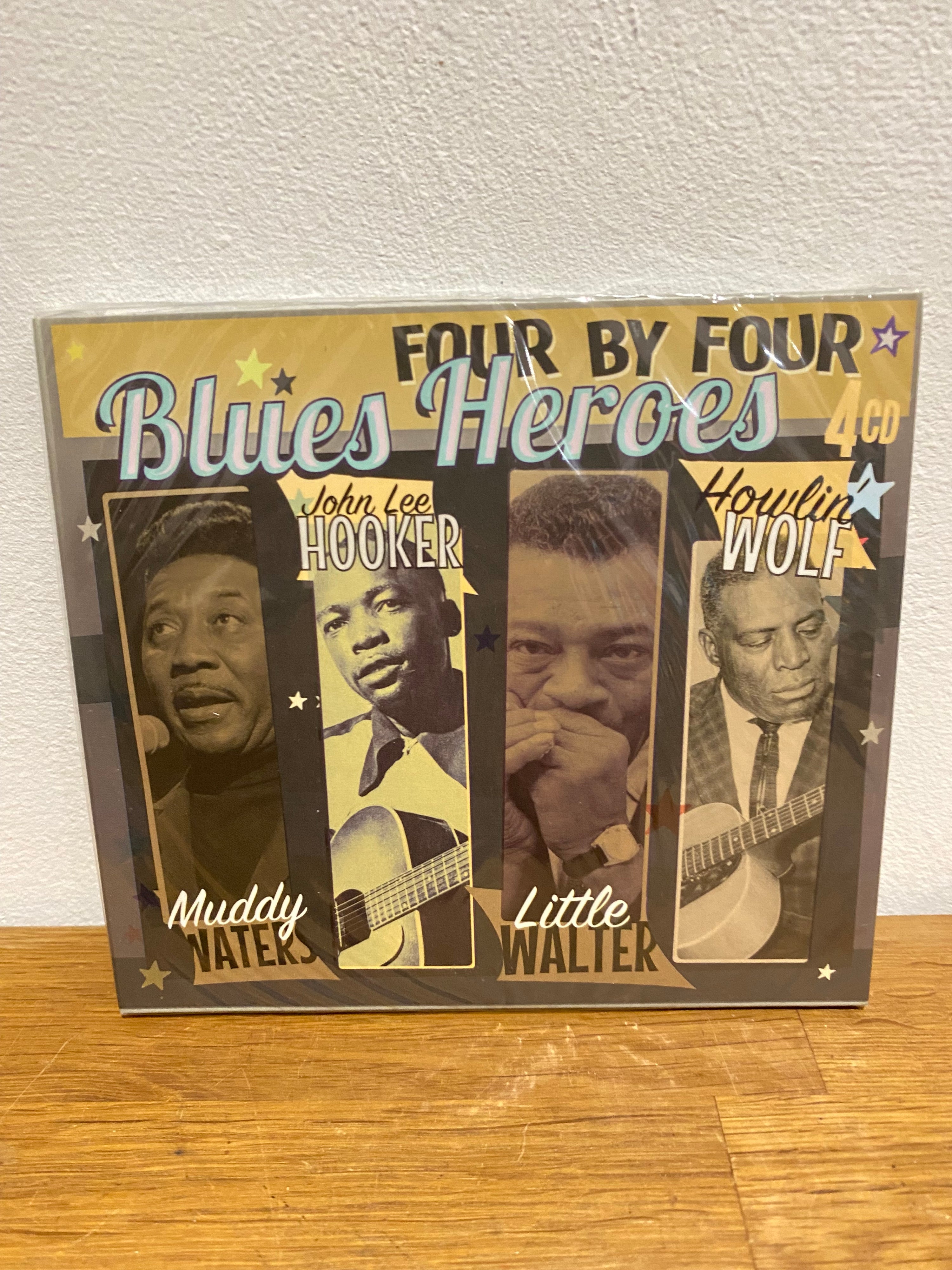 Four by Four , Blues Heroes , 4cd album .-Muddy Waters, John Lee Hooker, Little Walter, Howlin Wolf.
