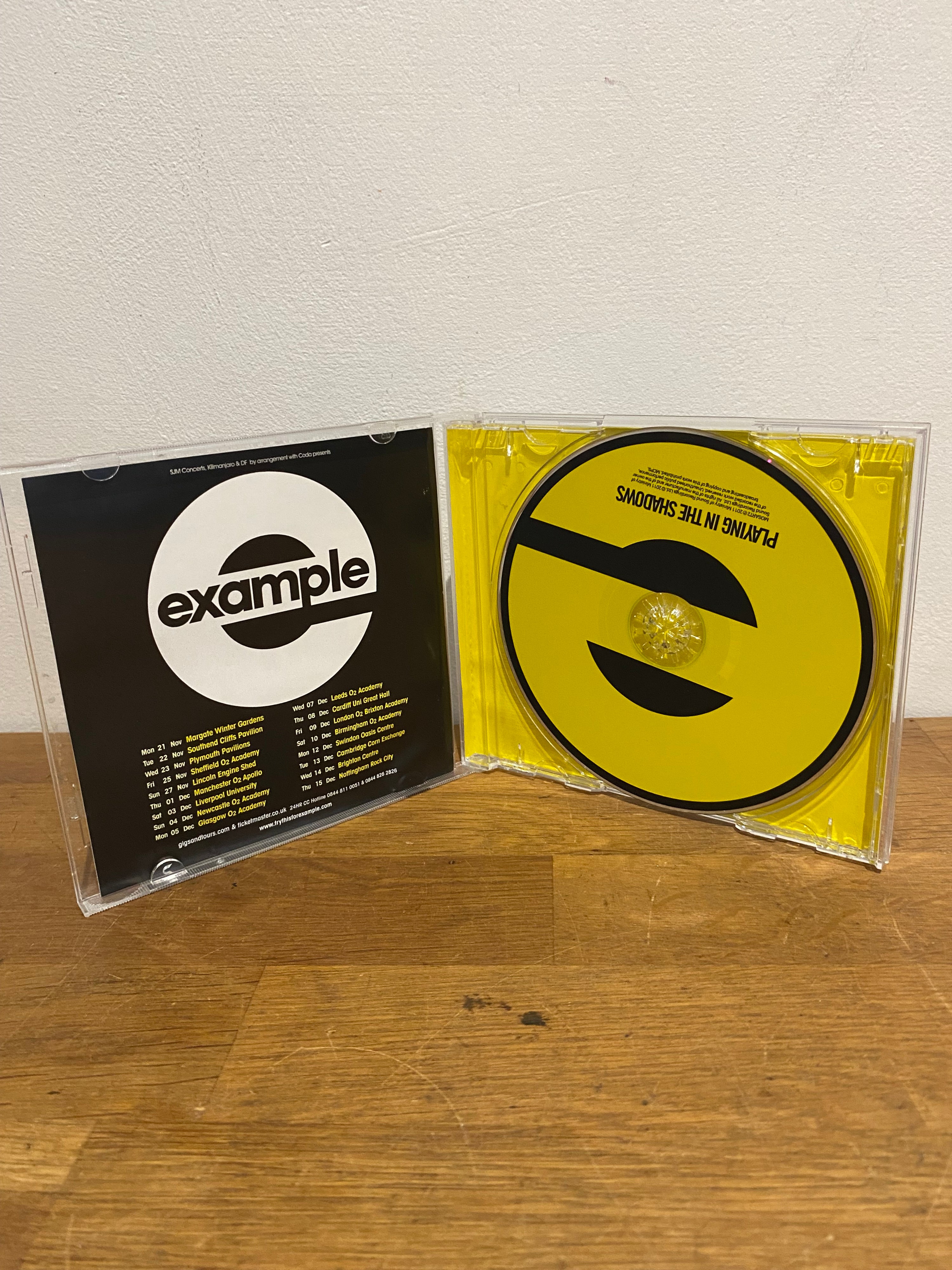 Example - Playing in the shadows , 2011 ministry of sounds cd album.
