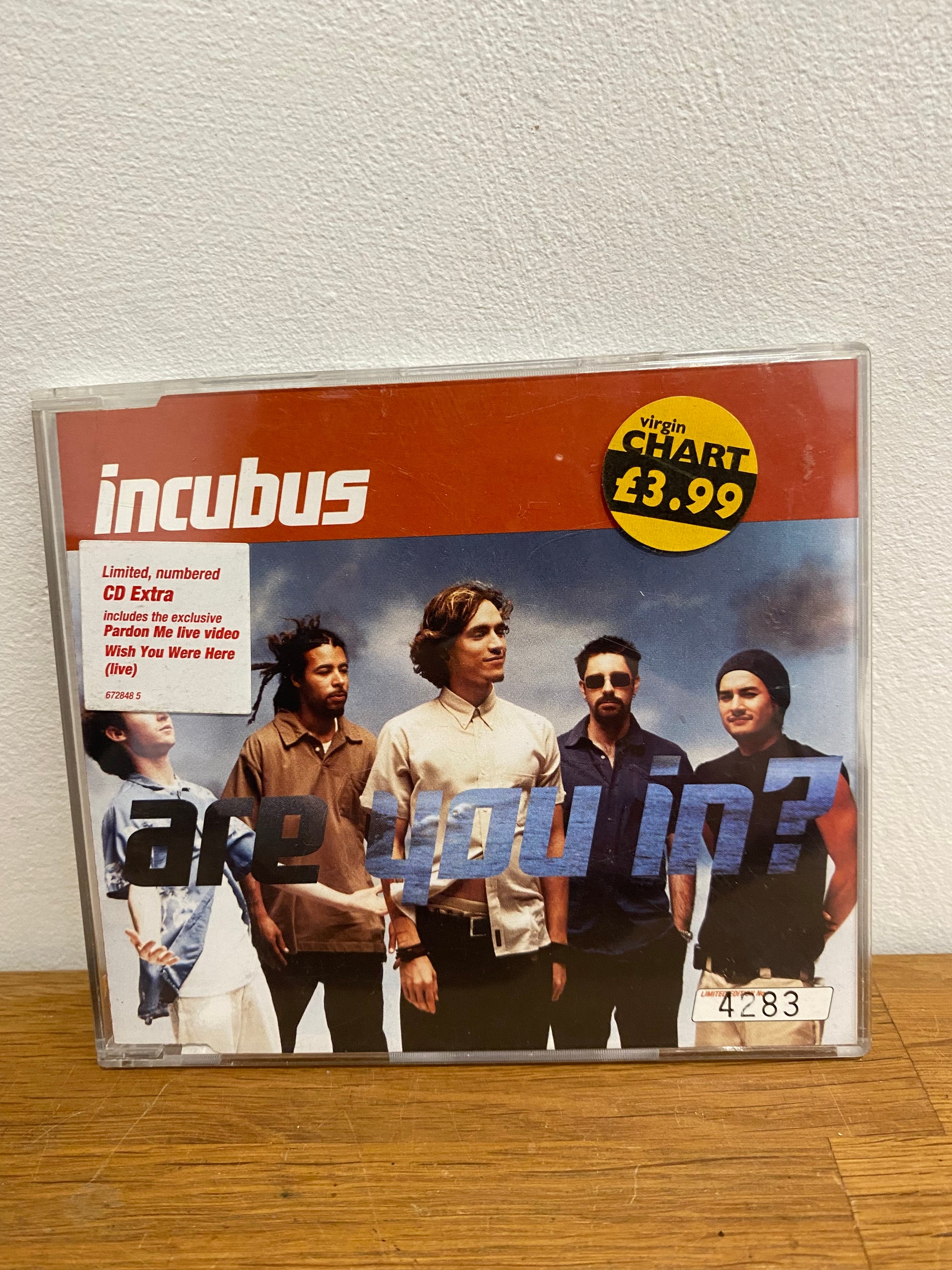 Incubus - Are you in?, limited numbered CD extra ,3 track cd single