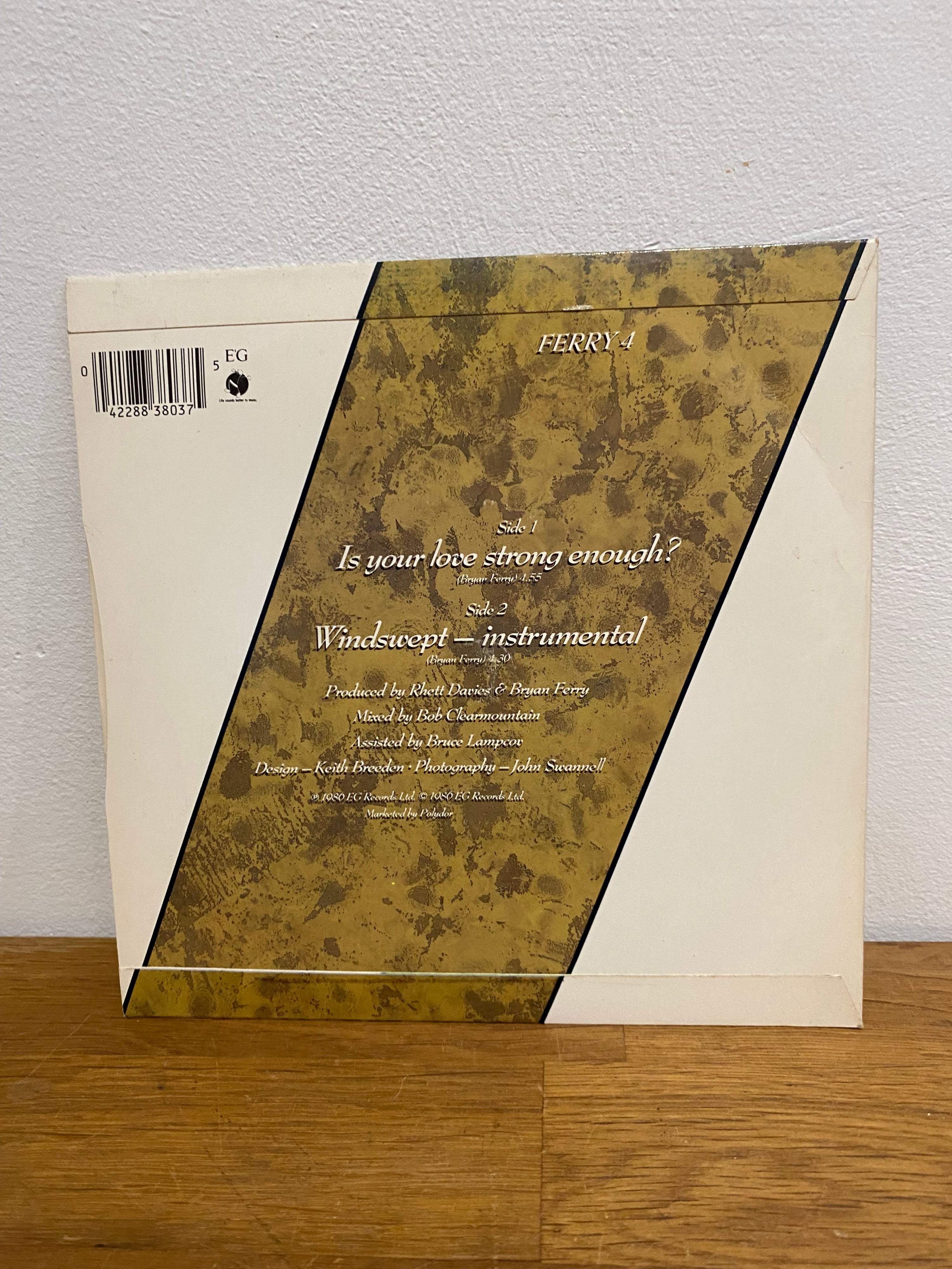 Bryan Ferry- Is your love strong enough? , 1986 EG records