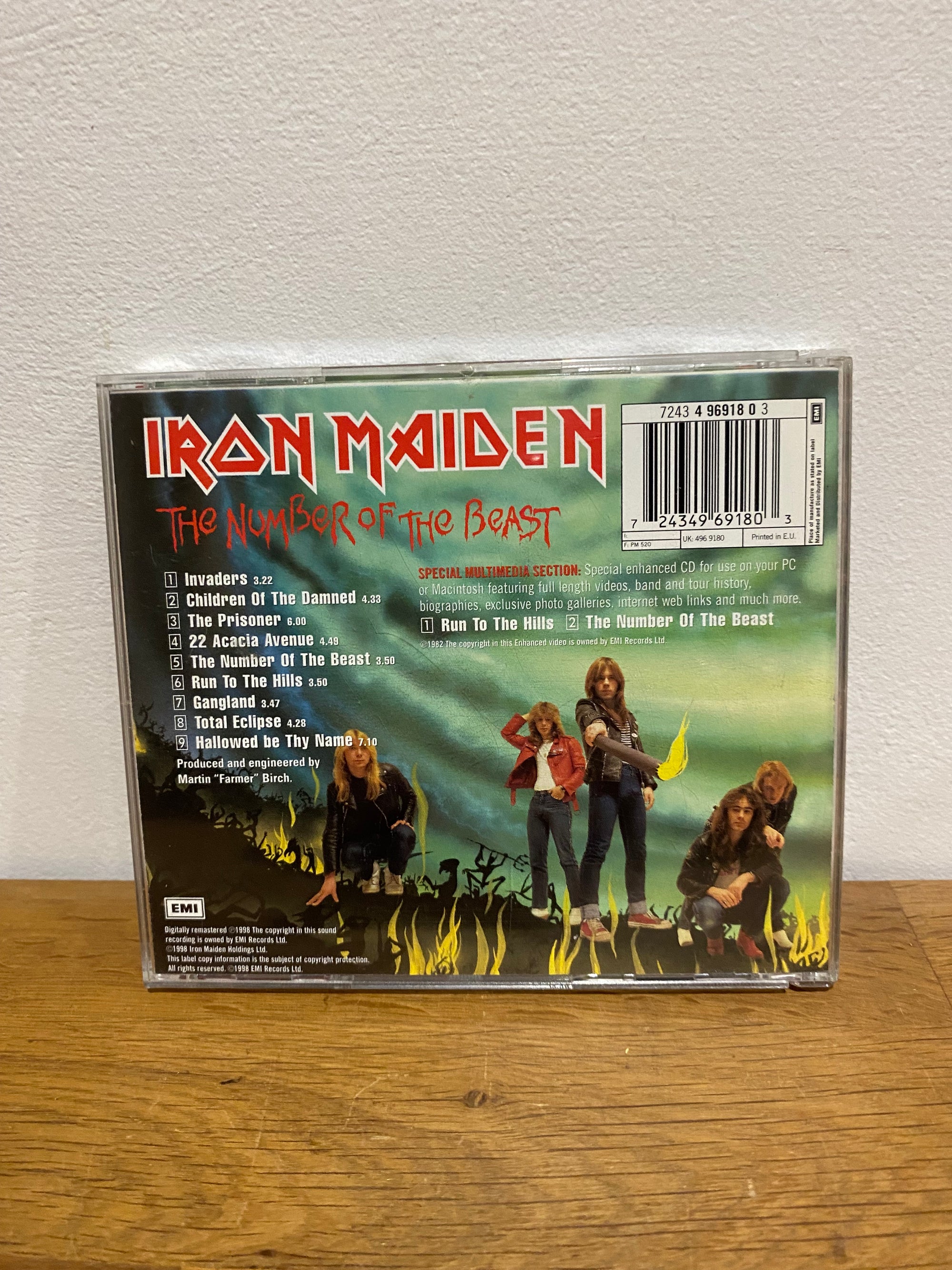 Iron Maiden - The Number of the beast, cd album , 1998