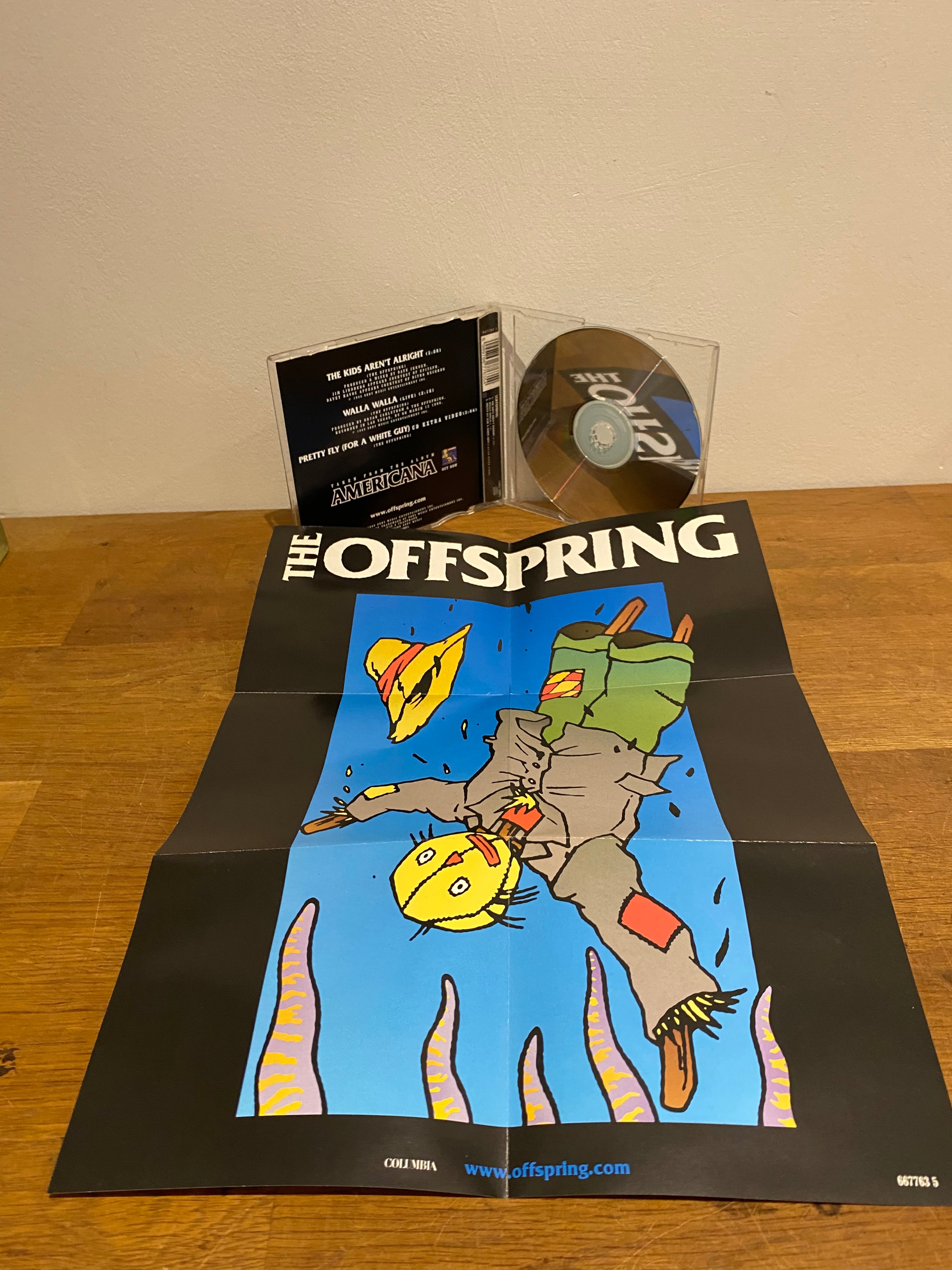 The Offspring - The kids aren’t alright , 1999, cd single + Poster
