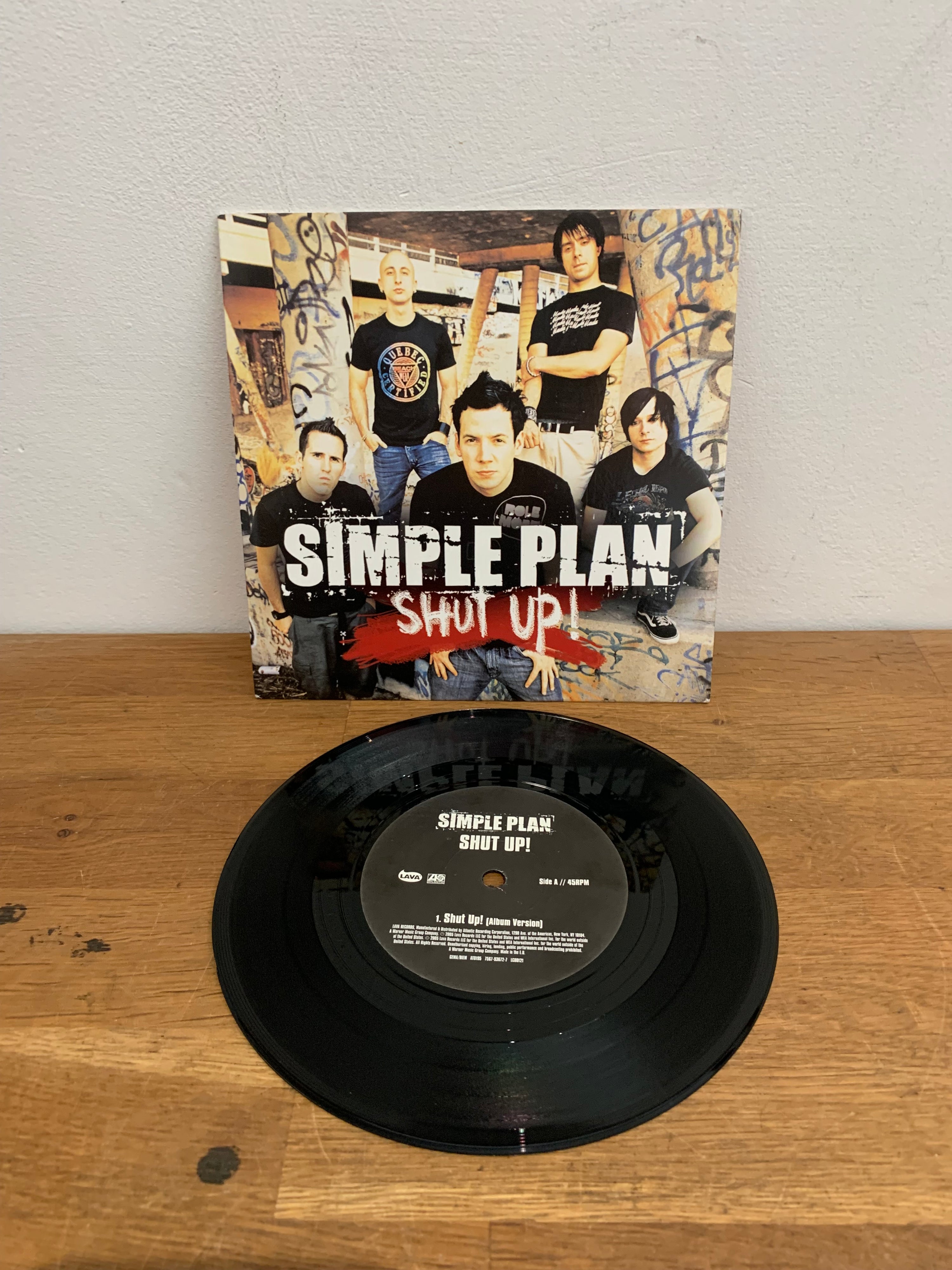 Simple Plan - Shut up! , 7” single 2005 Lava Records
