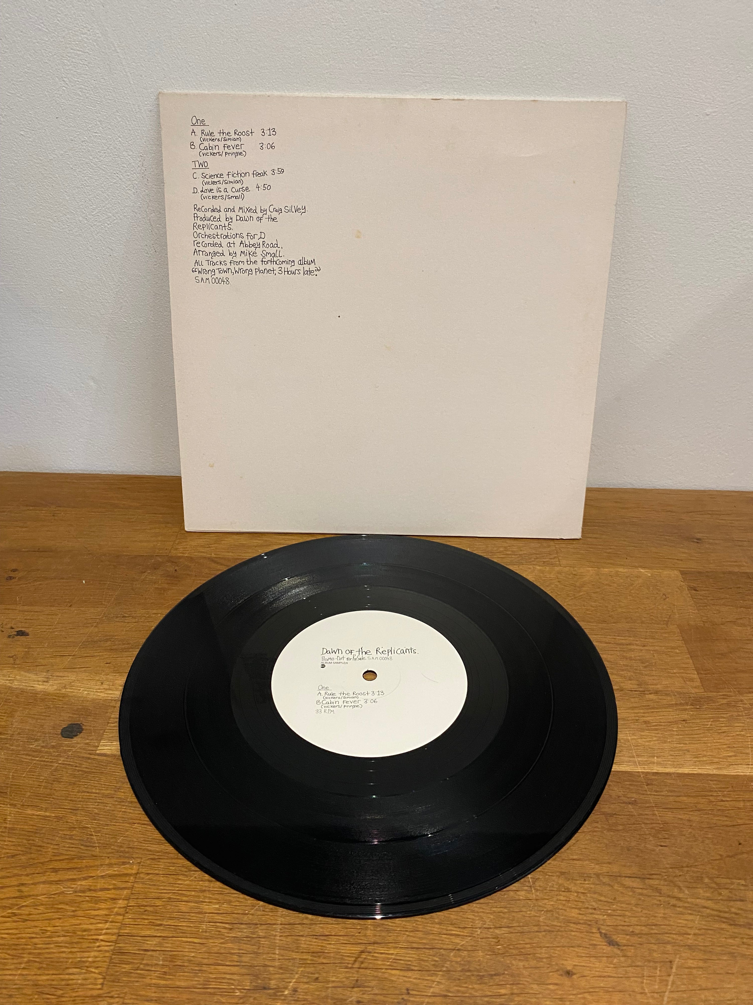 Dawn of the Replicants - Rule the roost , 10” single , 4 track Promo, 1999.