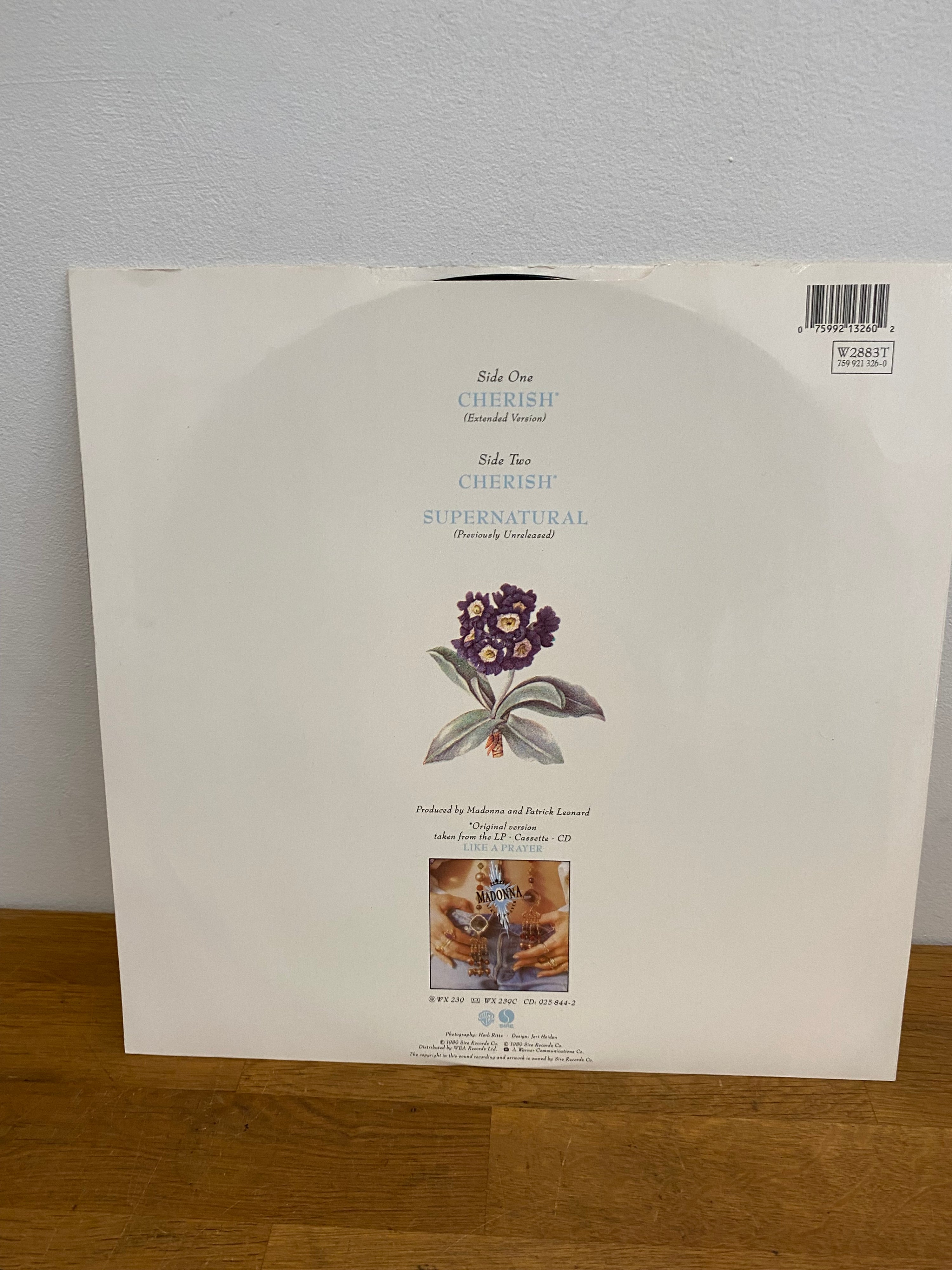 Madonna - Cherish, 12” single