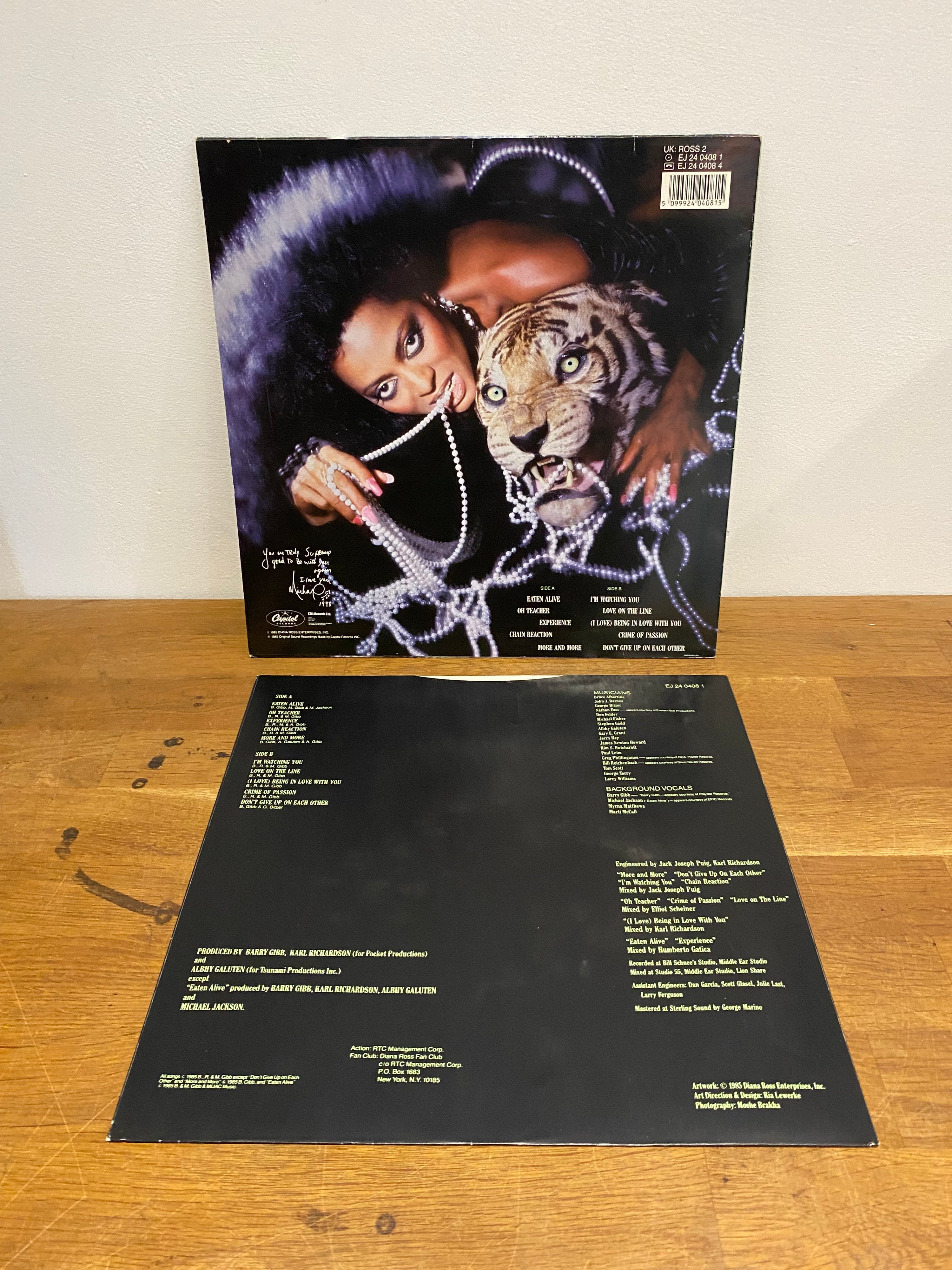 Diana Ross - Eaten Alive , LP Album ,  1985 Capitol.