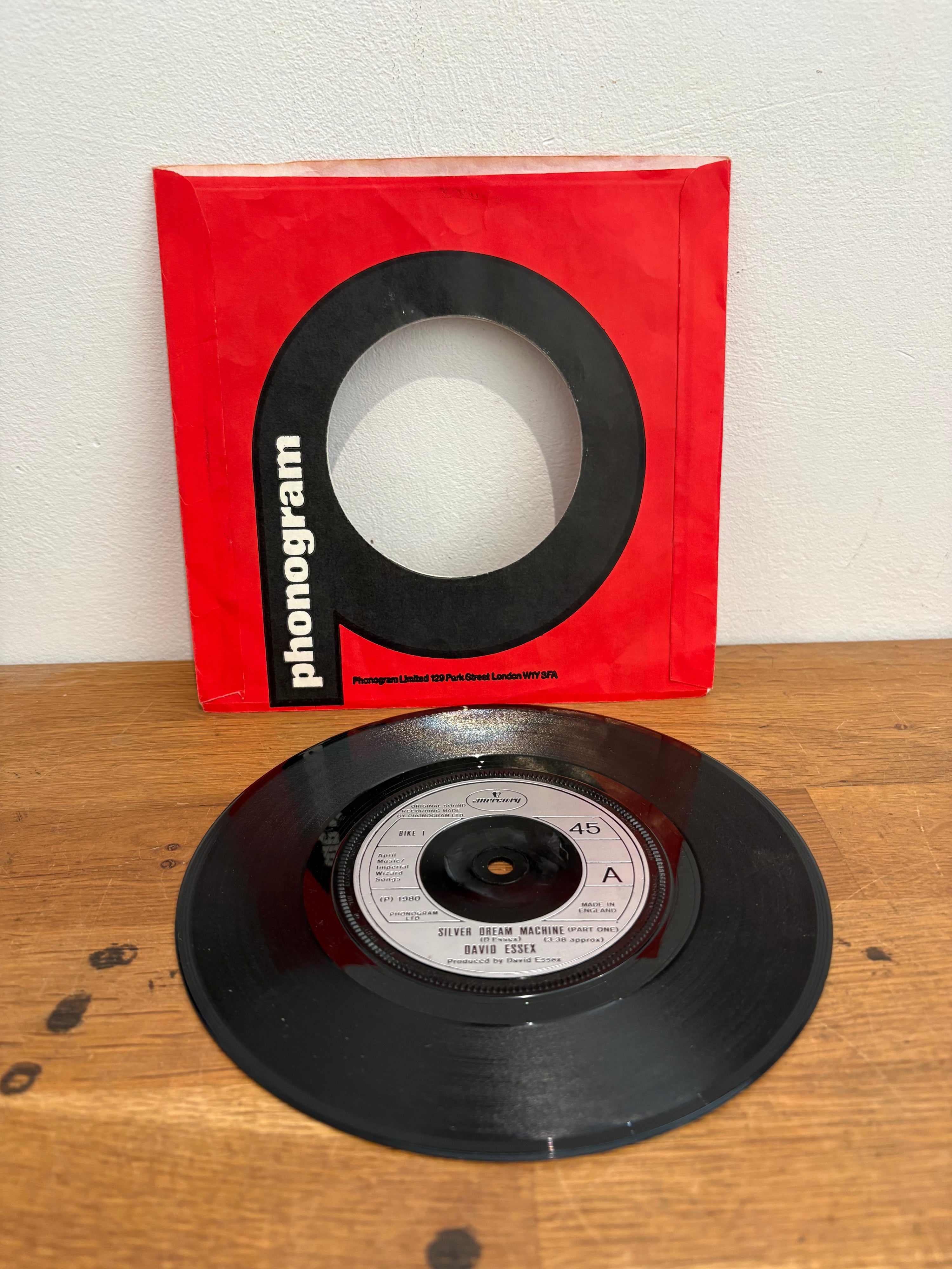 David Essex - Silver dream machine , 7 inch single, Mercury 1980.