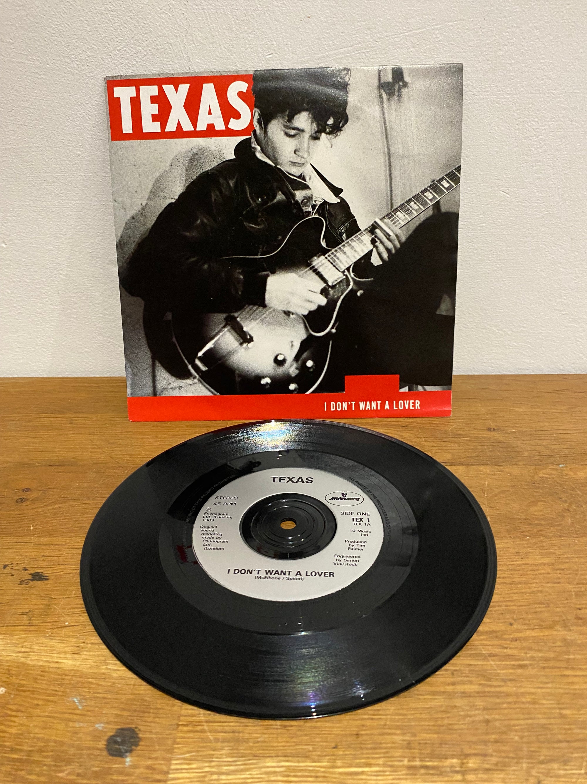 Texas - I don’t want a lover , 7 inch , 1989
