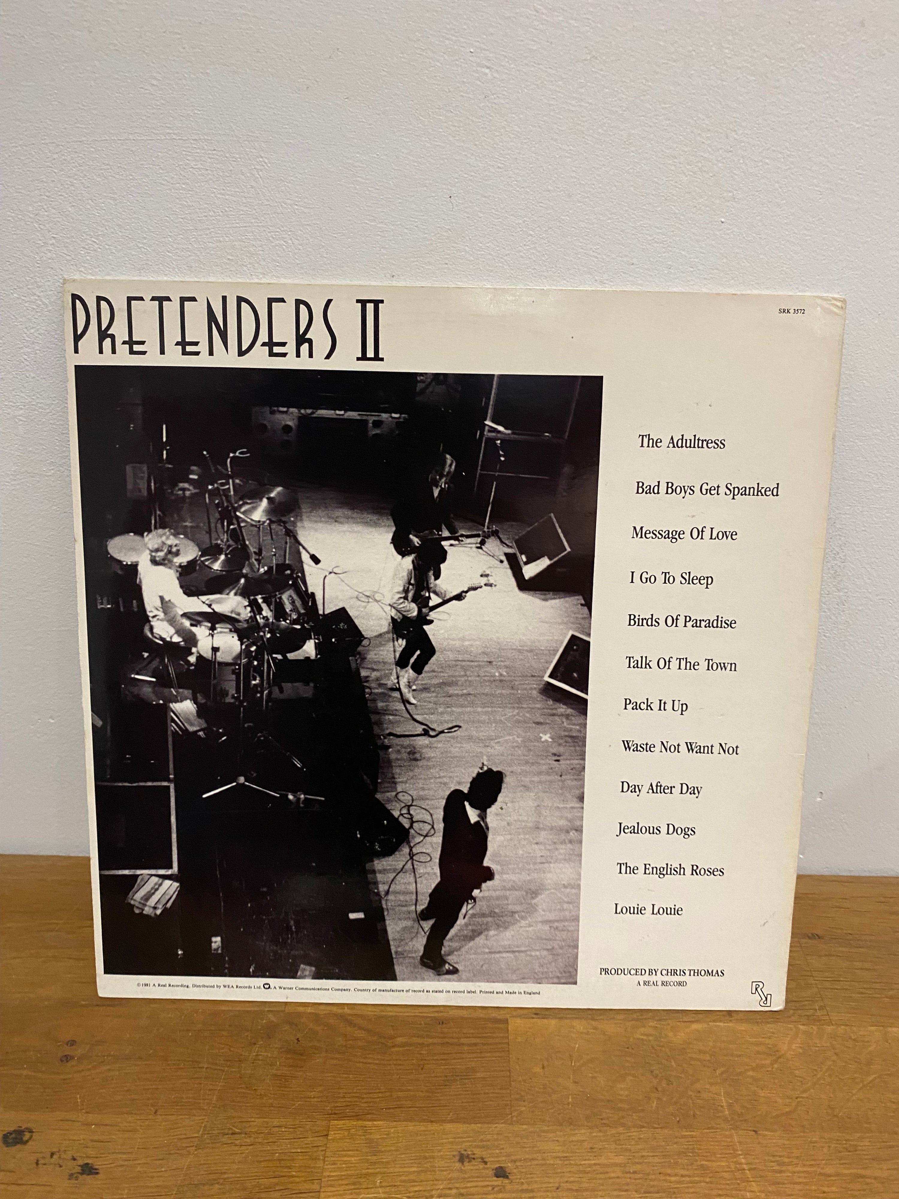 Pretenders - Pretenders II , 12” vinyl album , 1981 Real records, SRK3572
