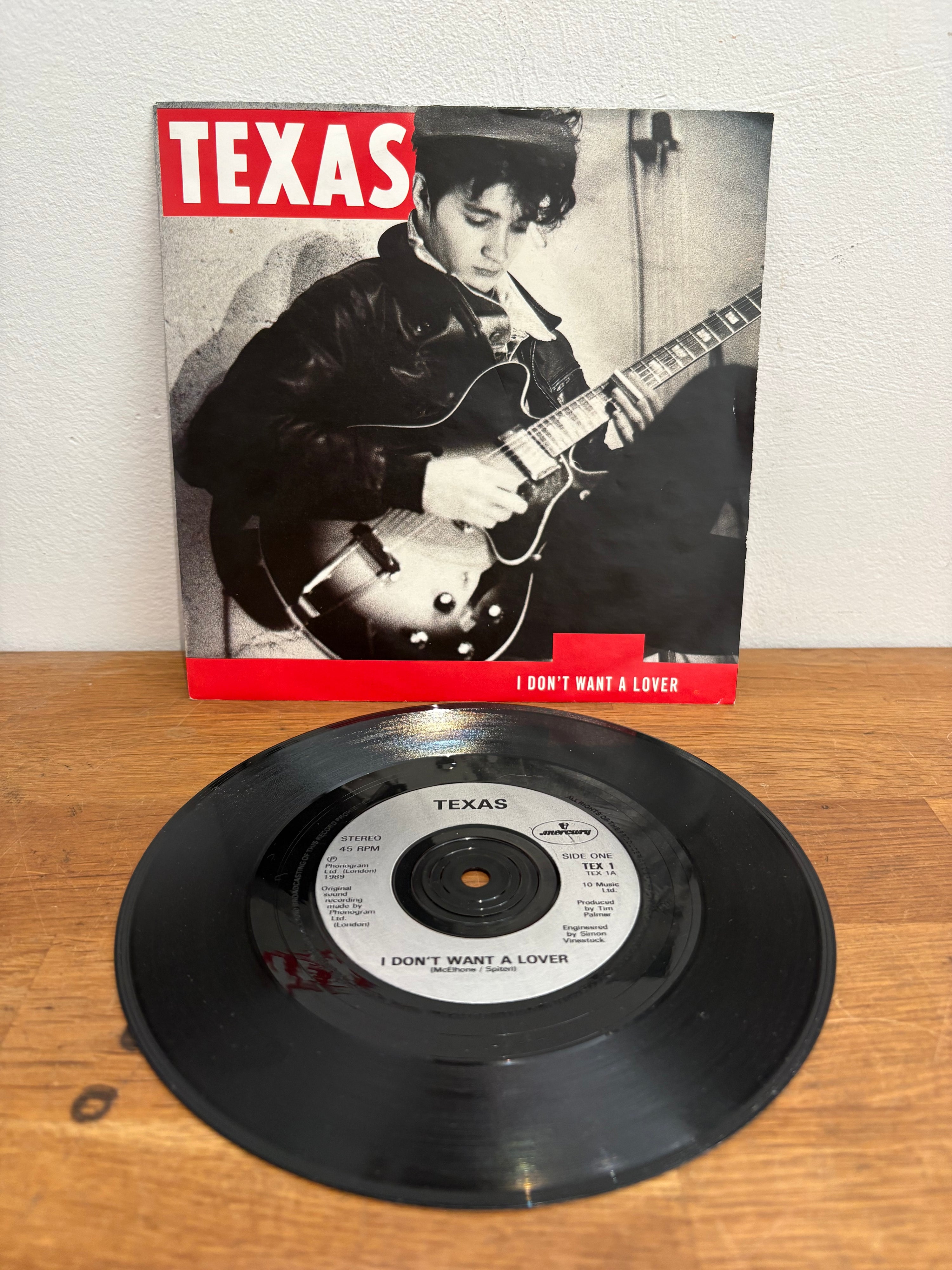 Texas - I don’t want a lover , 7 inch single, 1989 mercury records.