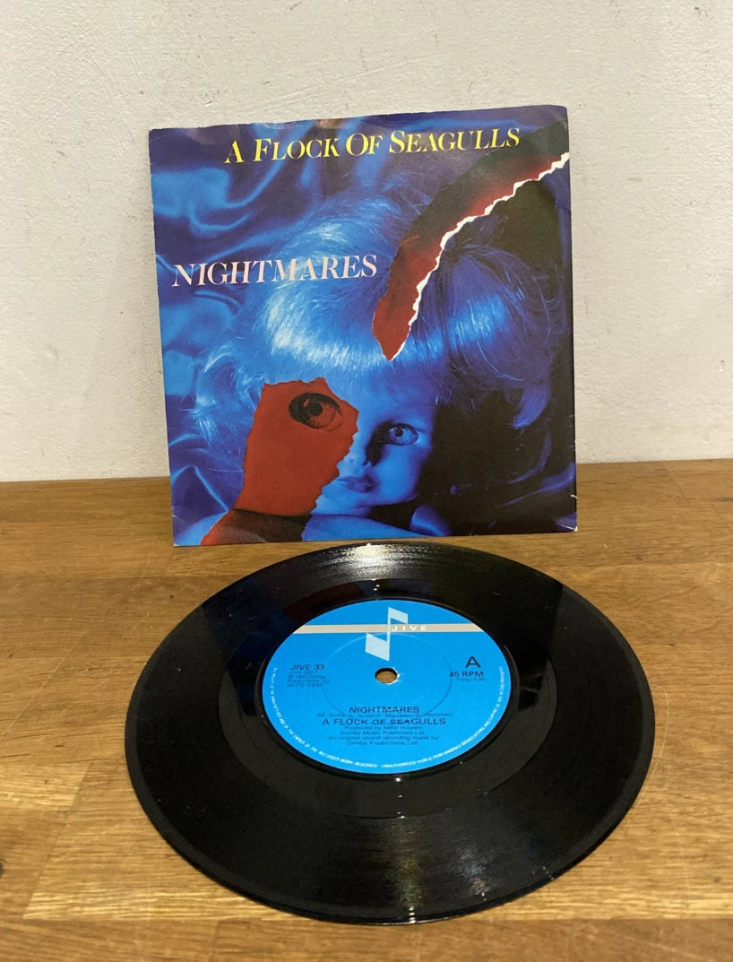 A Flock of Seagulls Nightmares 7 inch vinyl single front cover