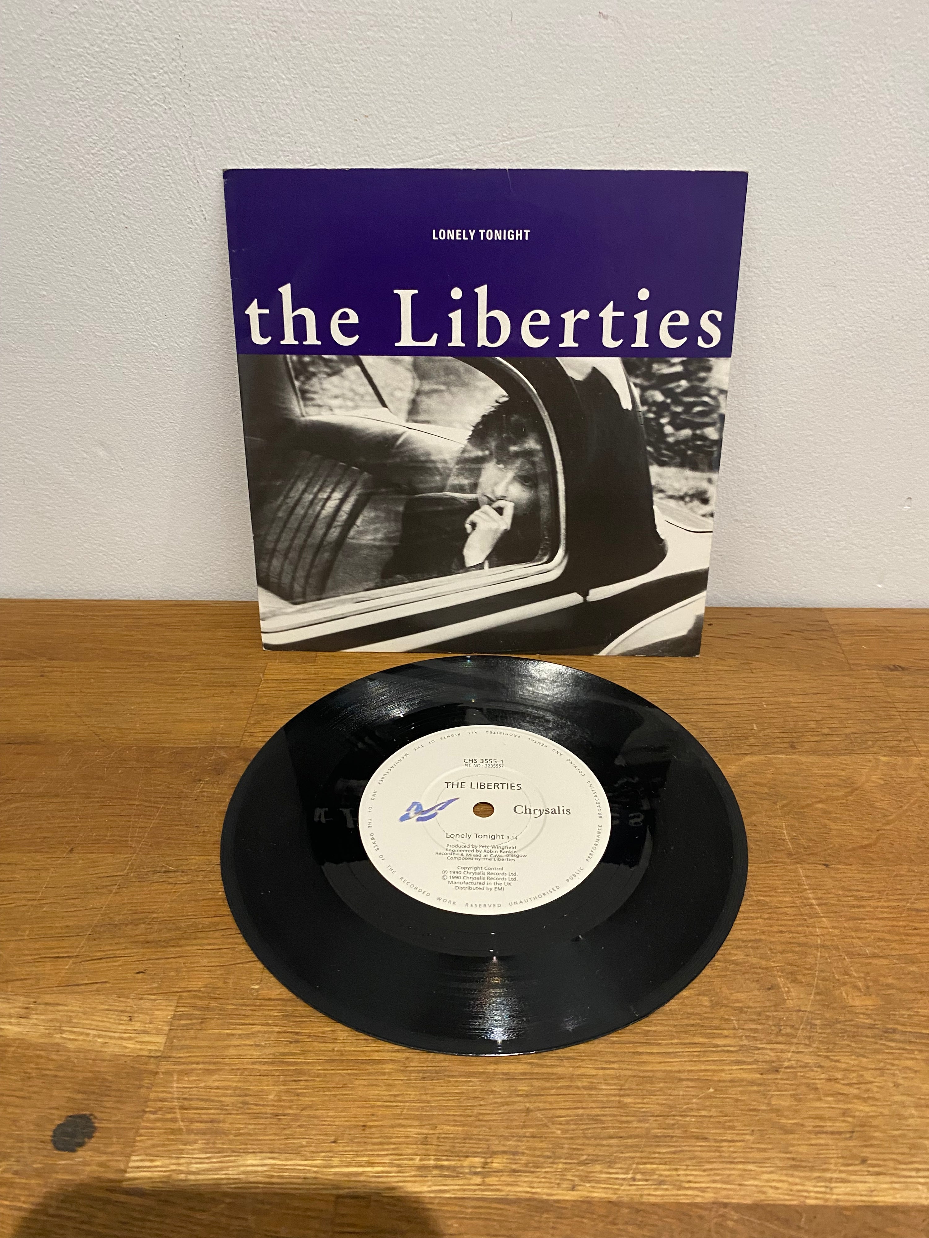The Liberties - Lonely Tonight, 7” single , 1990 Chrysalis
