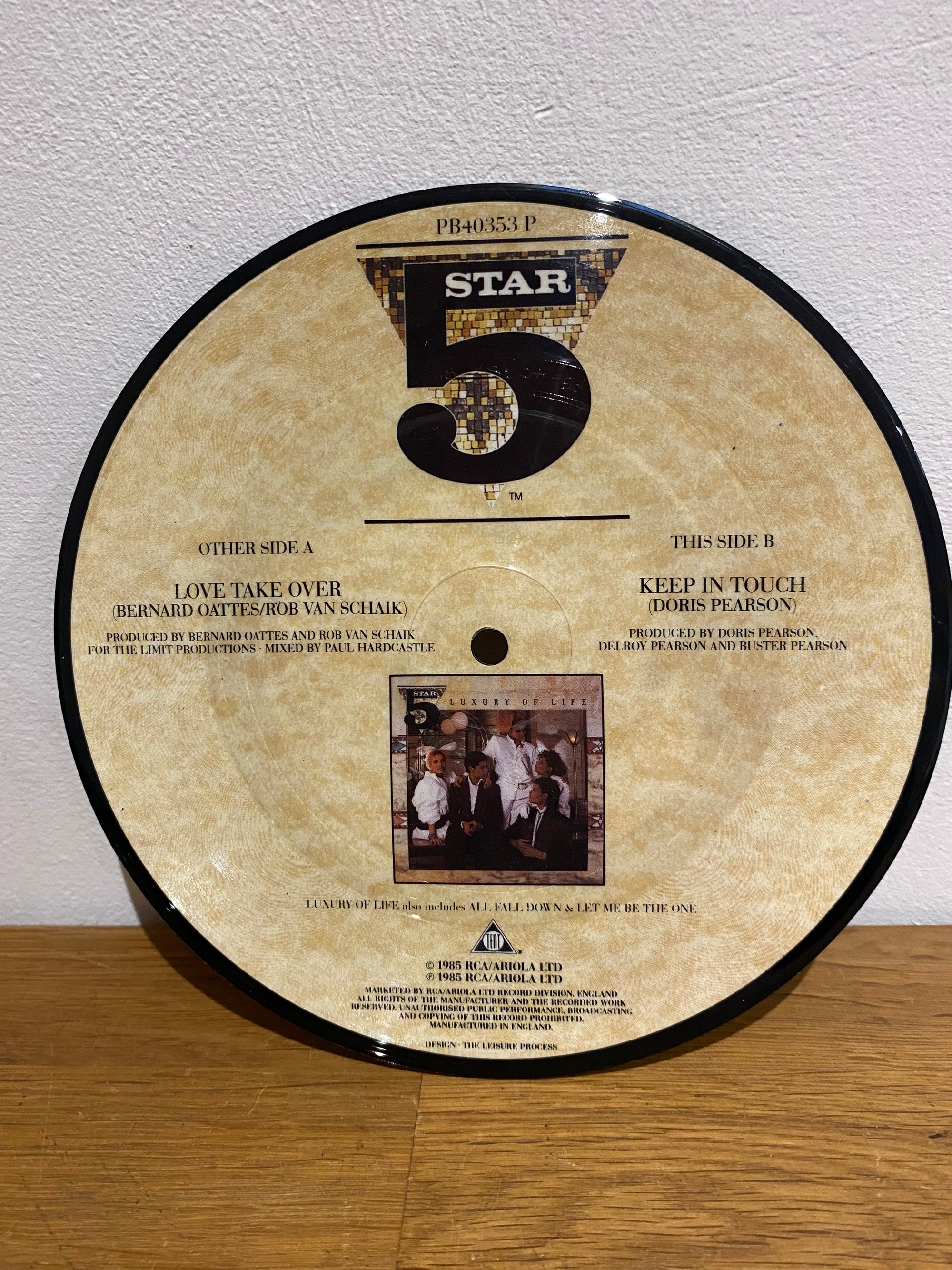5 Star - Love take over- 7” picture disc