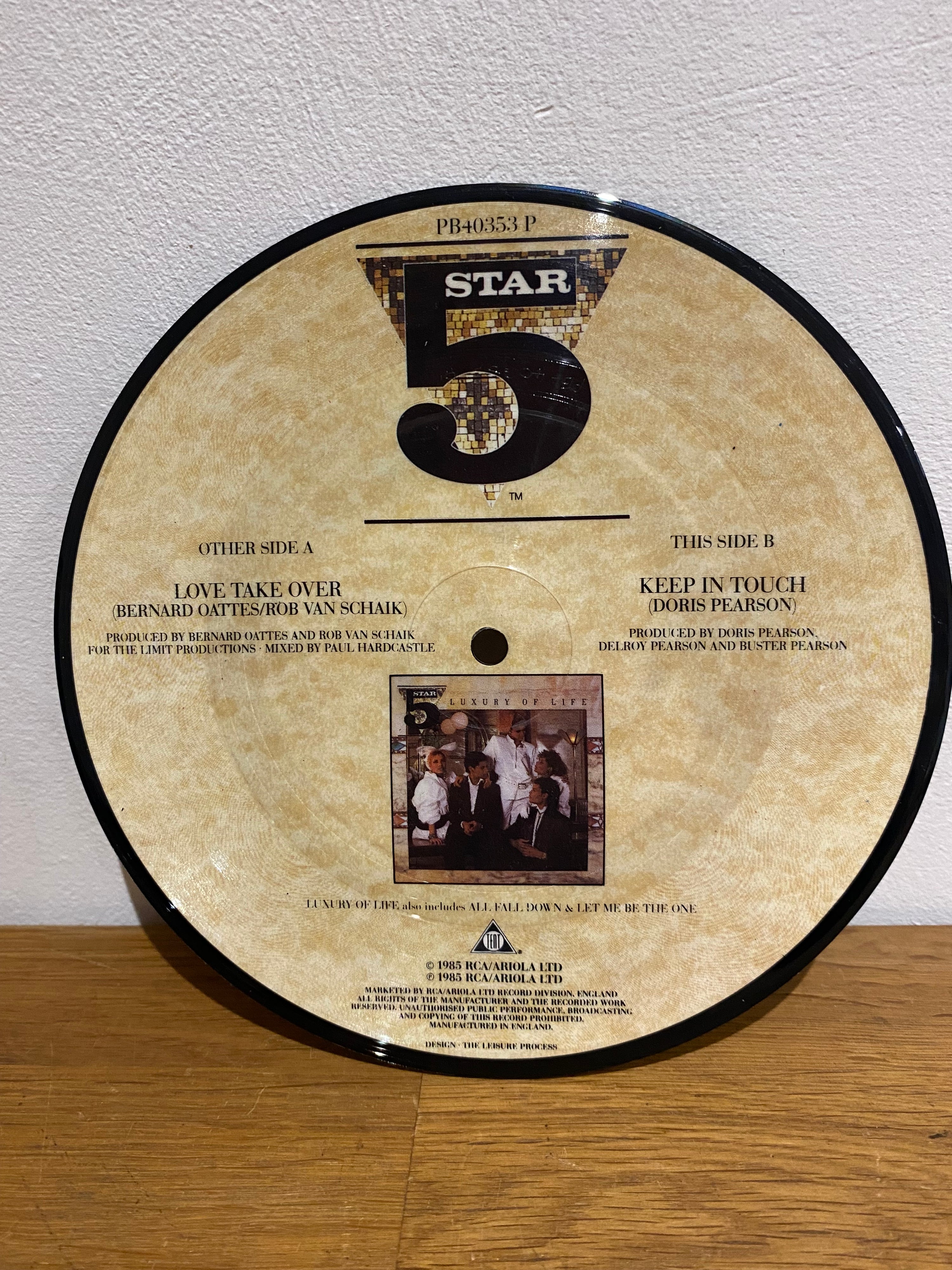 5 Star - Love take over- 7” picture disc