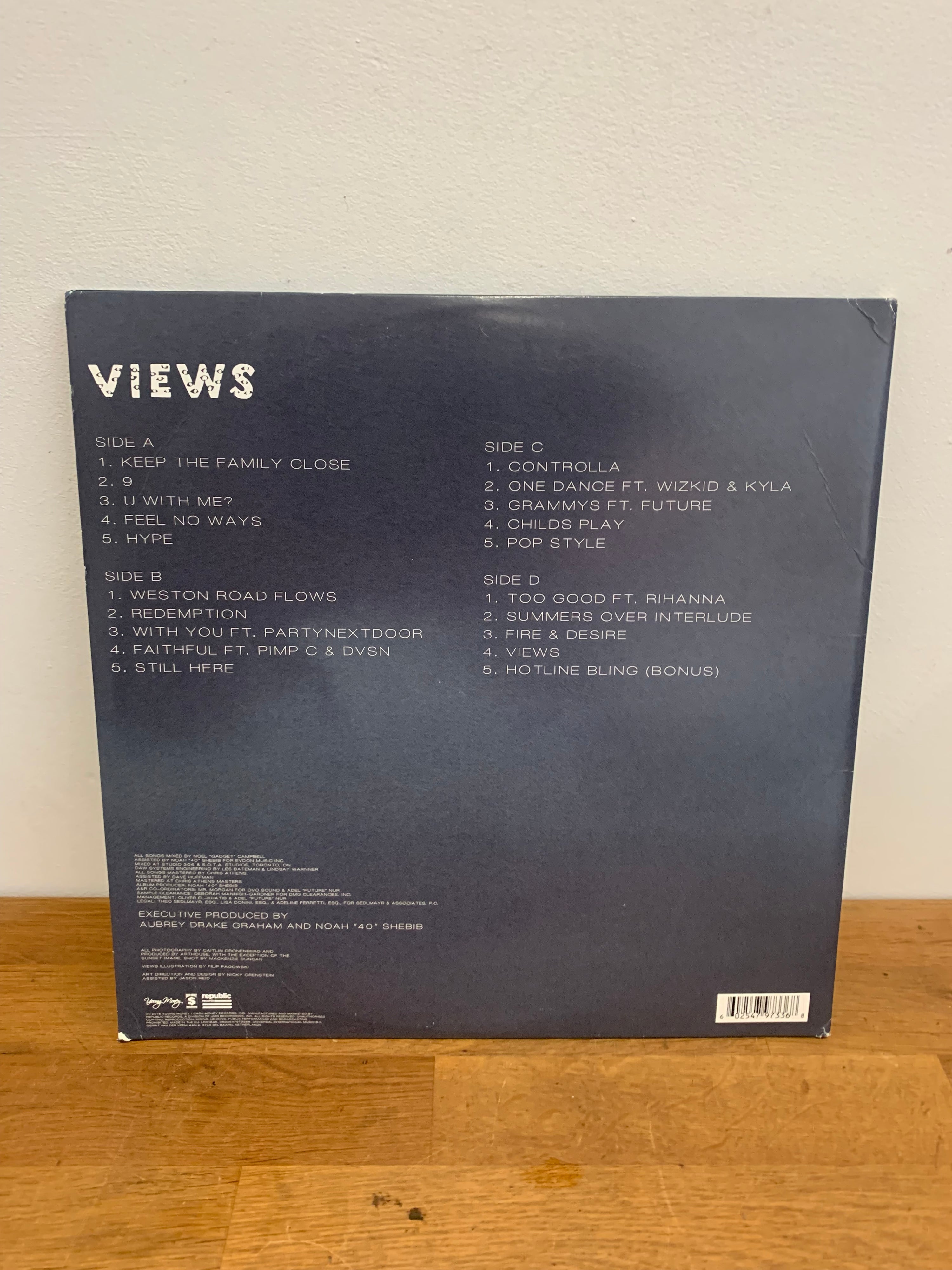 Drake - Views , double Lp vinyl, 2016.