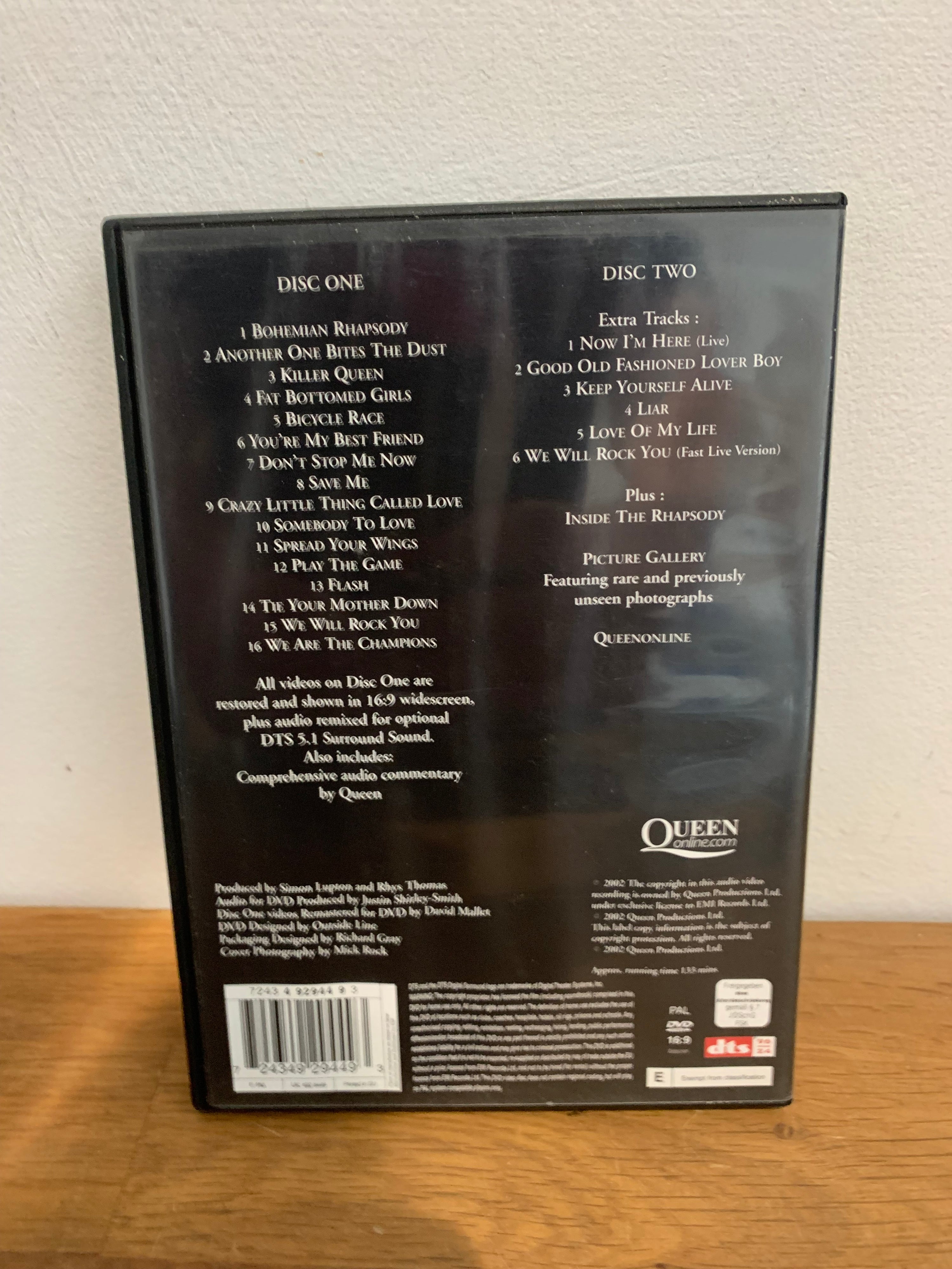 Queen - Greatest video hits 1 , double dvd