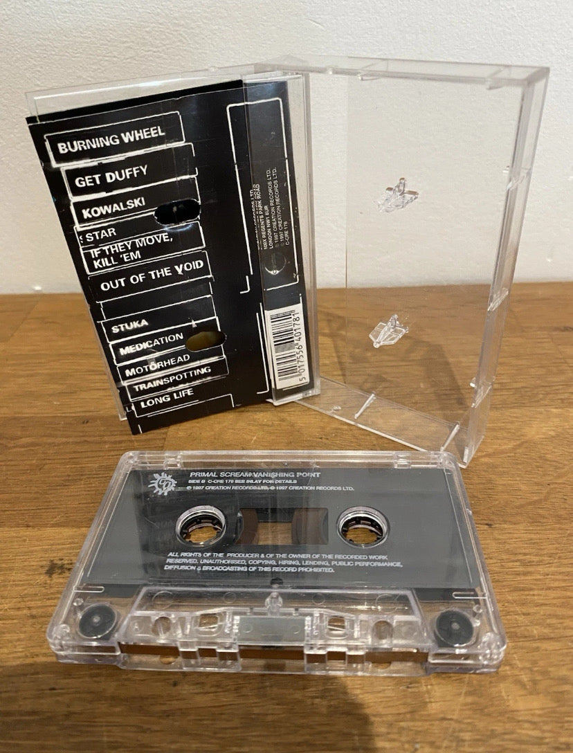 Primal Scream- Vanishing Point, Cassette Album, 1997