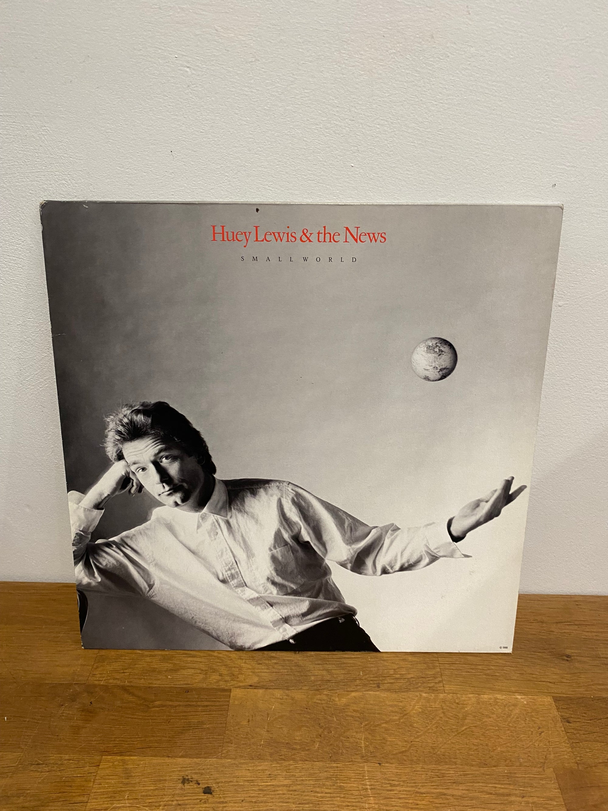 Huey Lewis & The News - Small World , vinyl album, 1988 Chrysalis