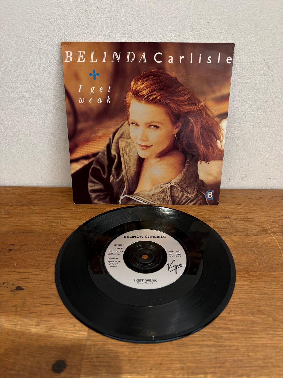 Belinda Carlisle - I get weak , 7 inch single, 1988 Virgin.