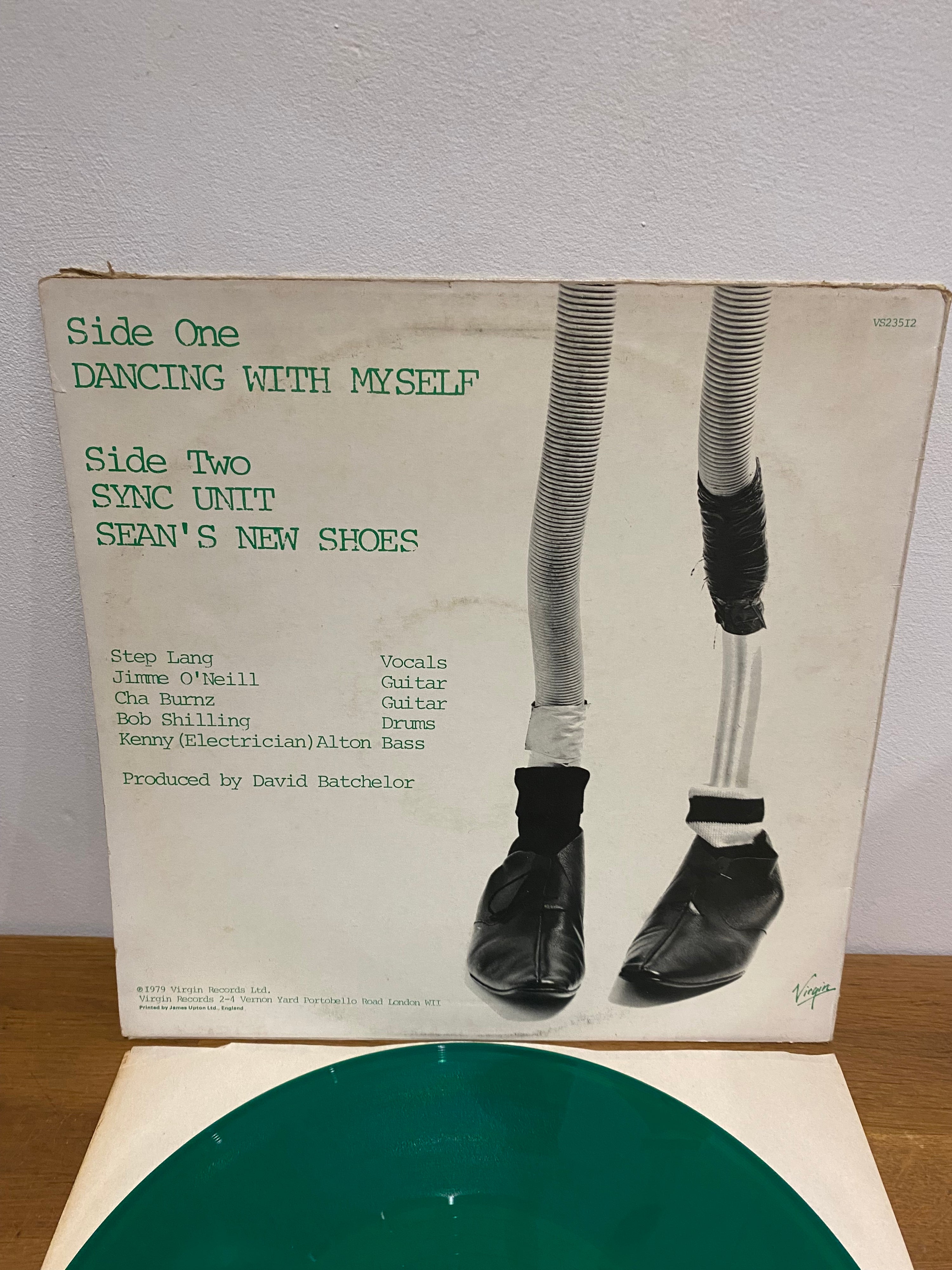 Fingerprintz - Dancing With Myself, 12” single , Green Vinyl, 1979 Virgin
