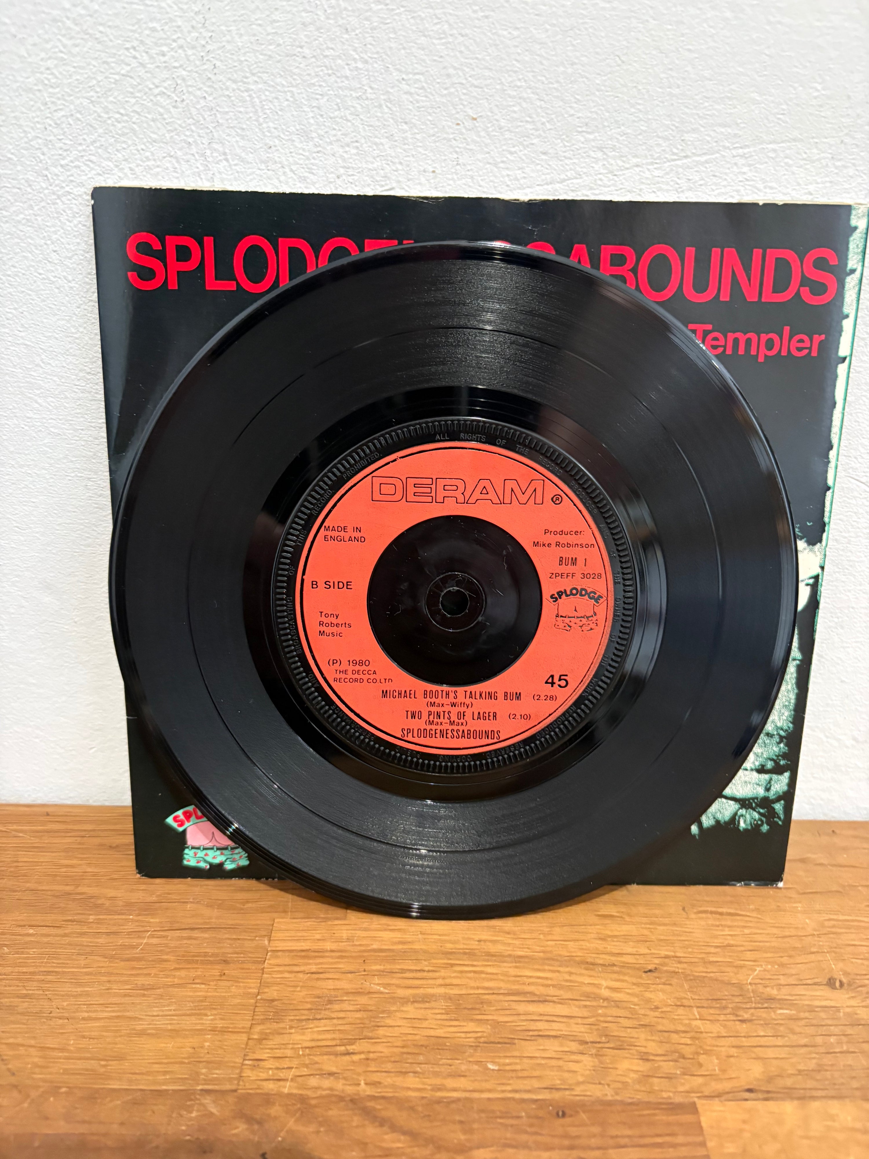 Splodgenessabounds - Simon Templer , 7 inch single, 1980