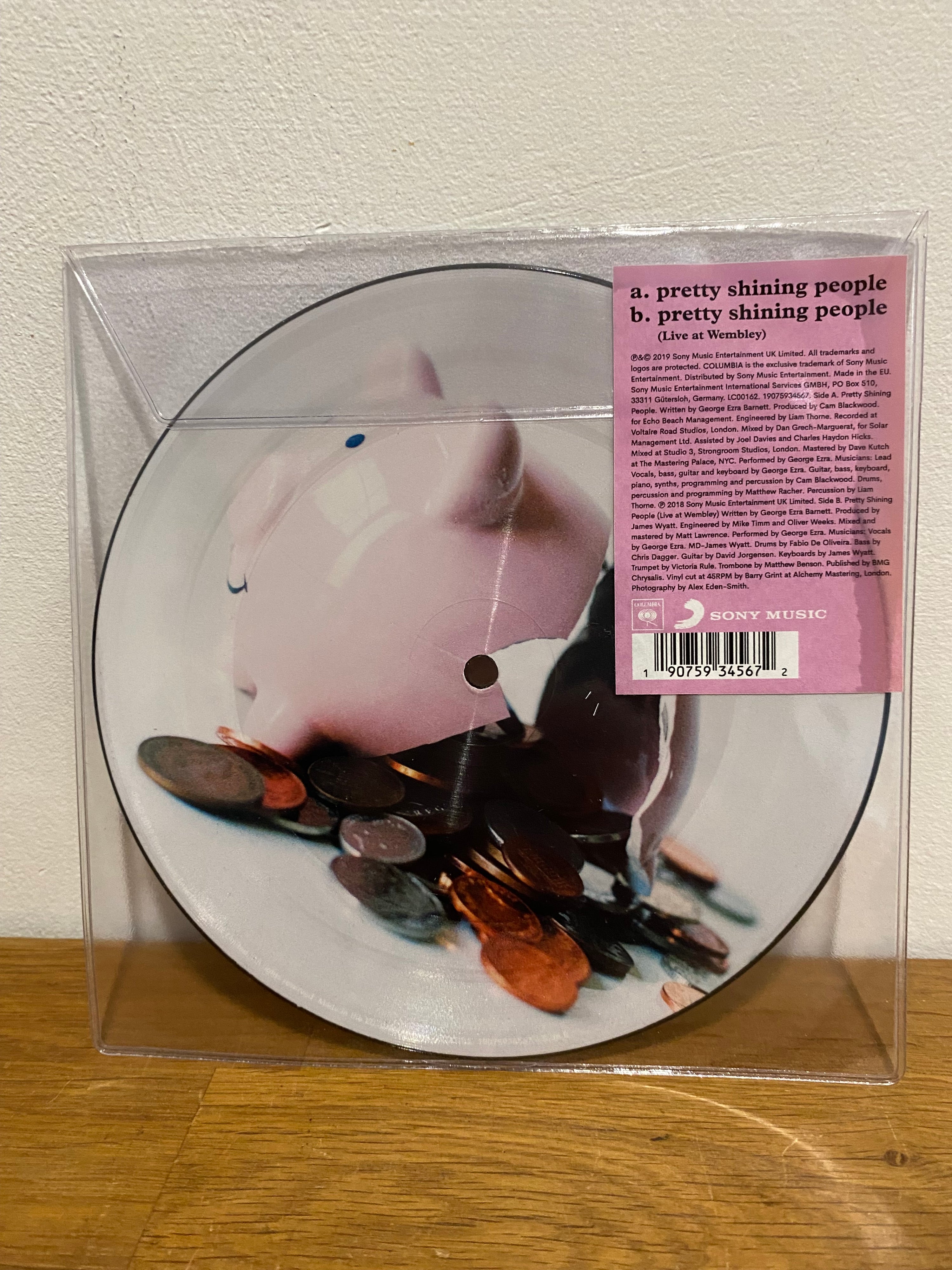George Ezra - Pretty Shining People, 7” picture disc, new and sealed.