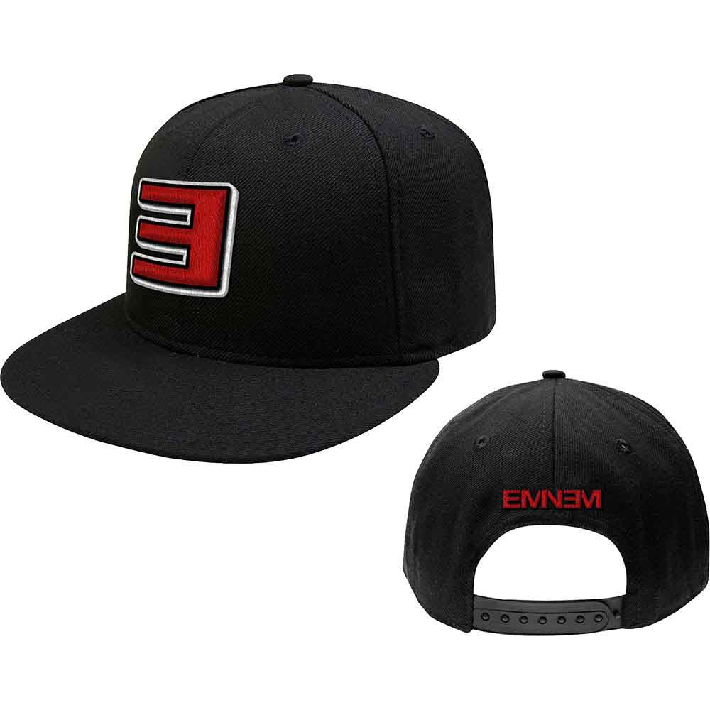 Eminem Unisex Snapback Cap - Reverse E (Black) - Official Licensed