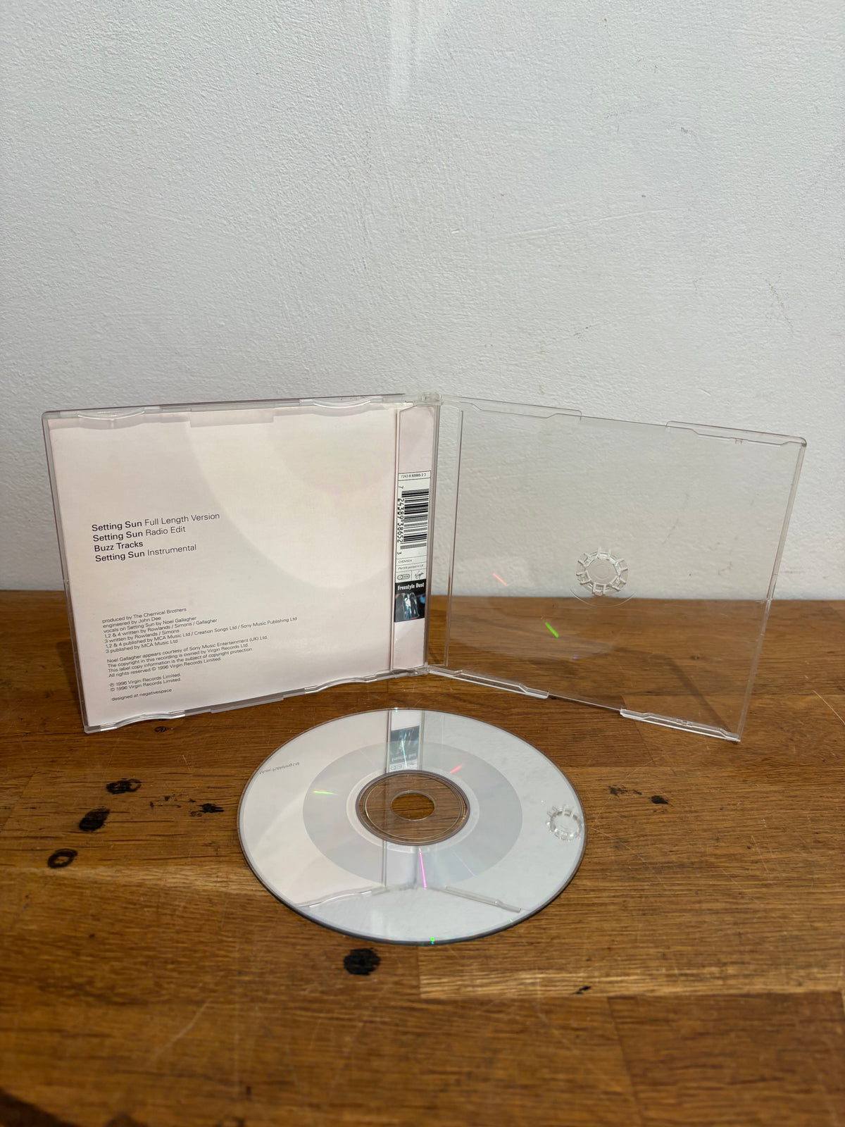 The Chemical Brothers - Setting Sun , cd single, 1996 Virgin.