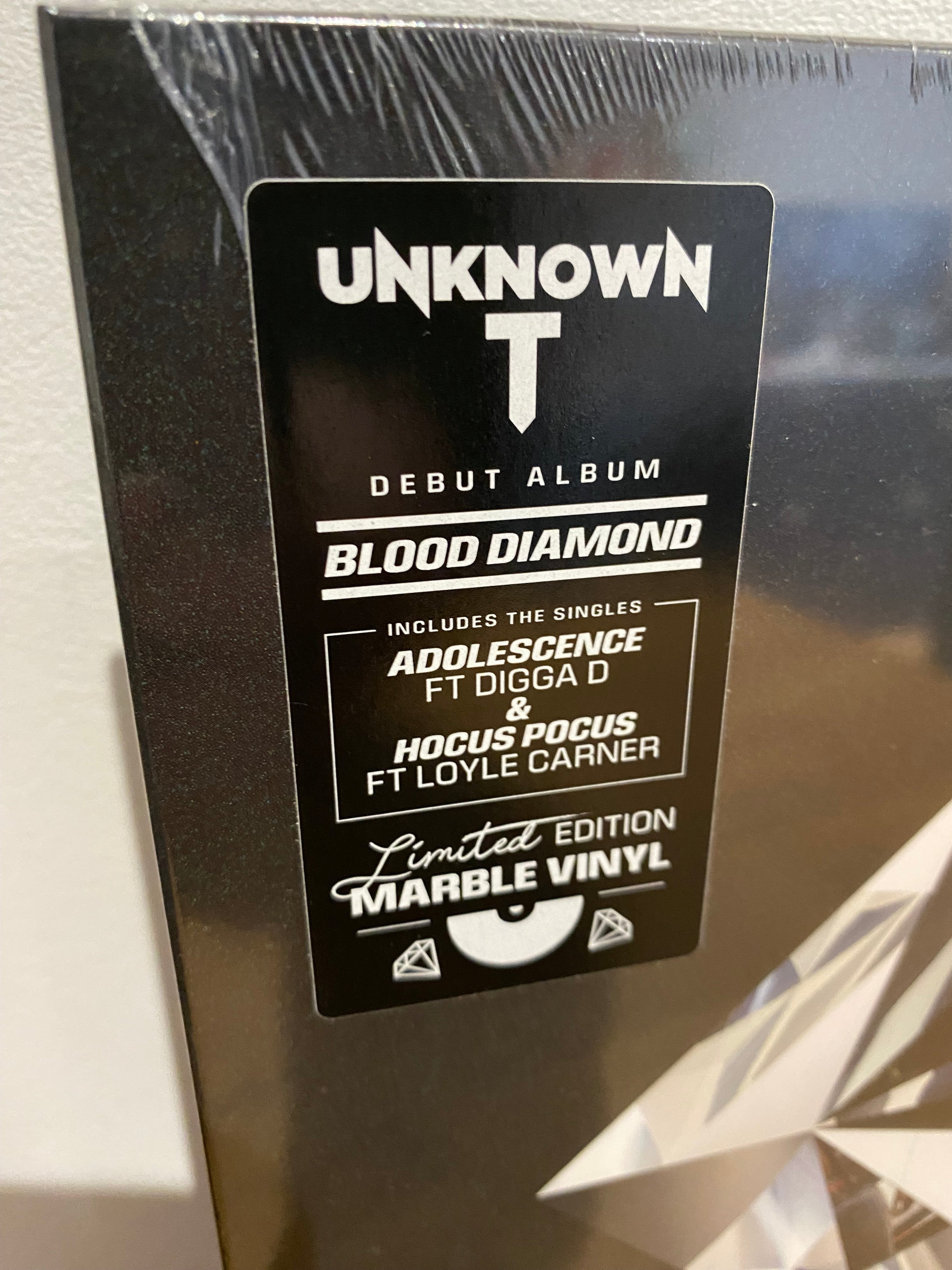 Unknown T - Blood Diamond, limited edition Marble Vinyl, new and sealed.