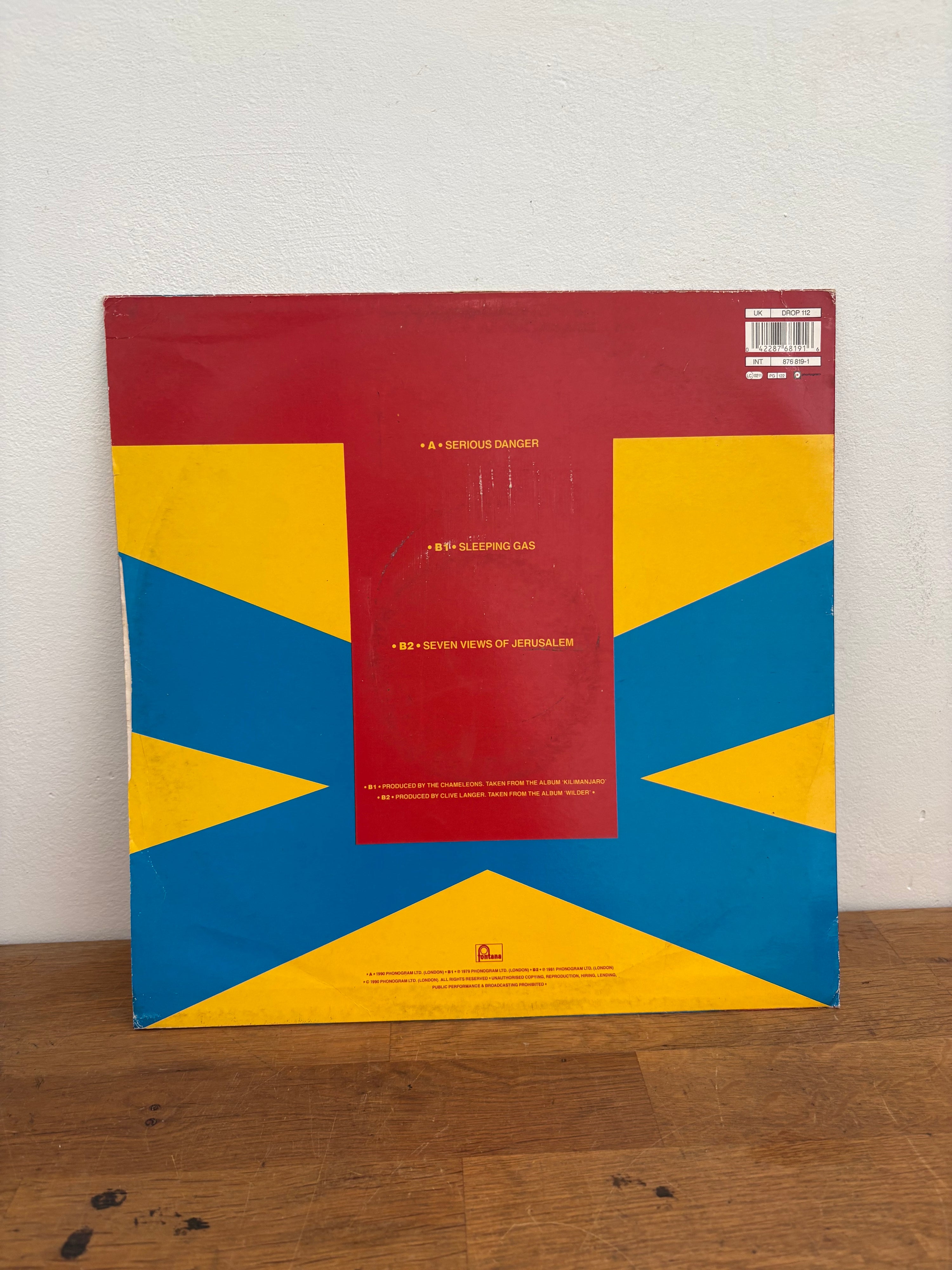 Teardrop Explodes - Serious Danger, 12 inch single , 1990 Phonogram.