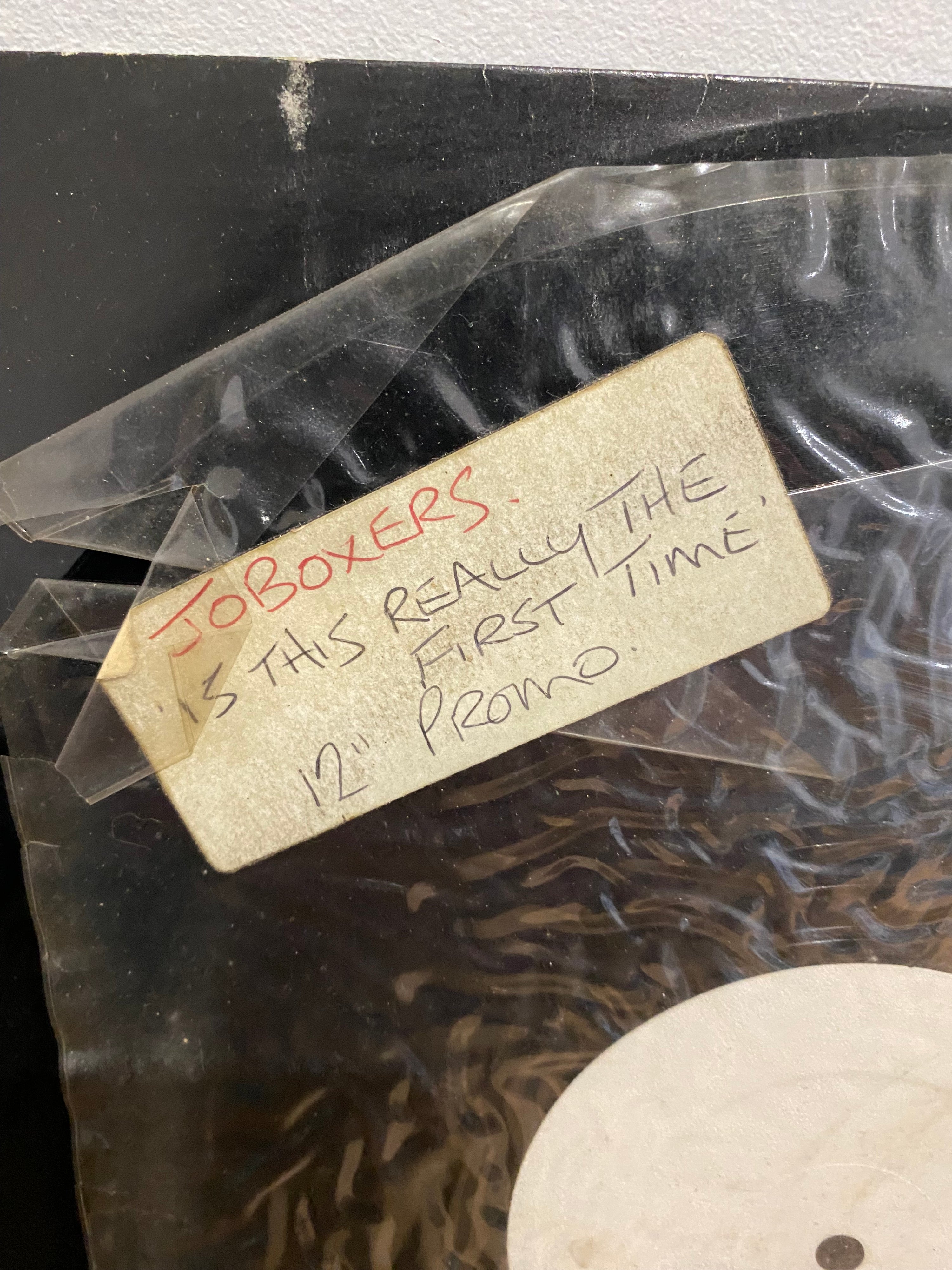 Joboxers - Is this really the first time,  12” Promo , White Label