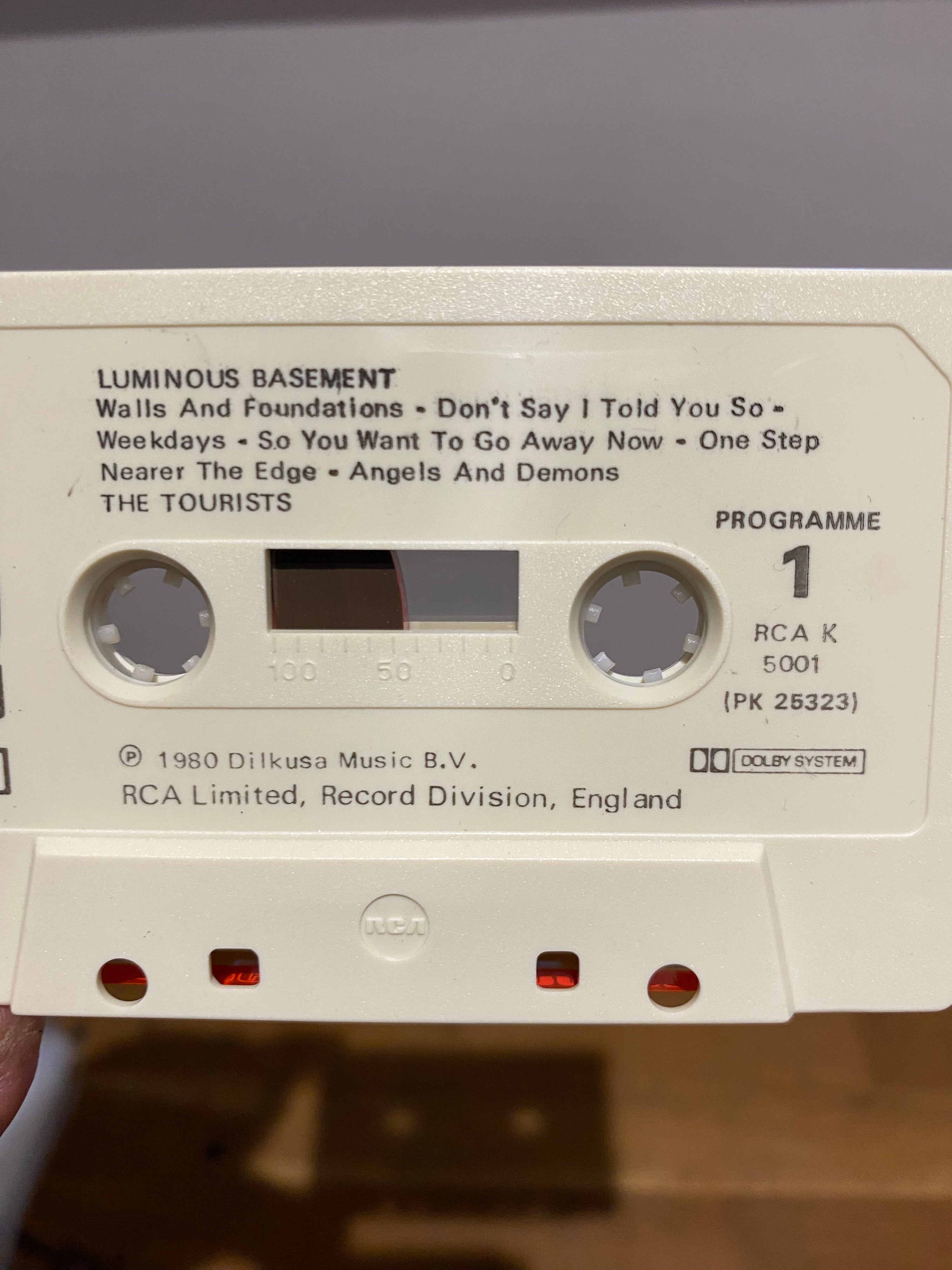 The Tourists - Luminous Basement, Cassette Album , RCA, RCA K 5001, 1980.