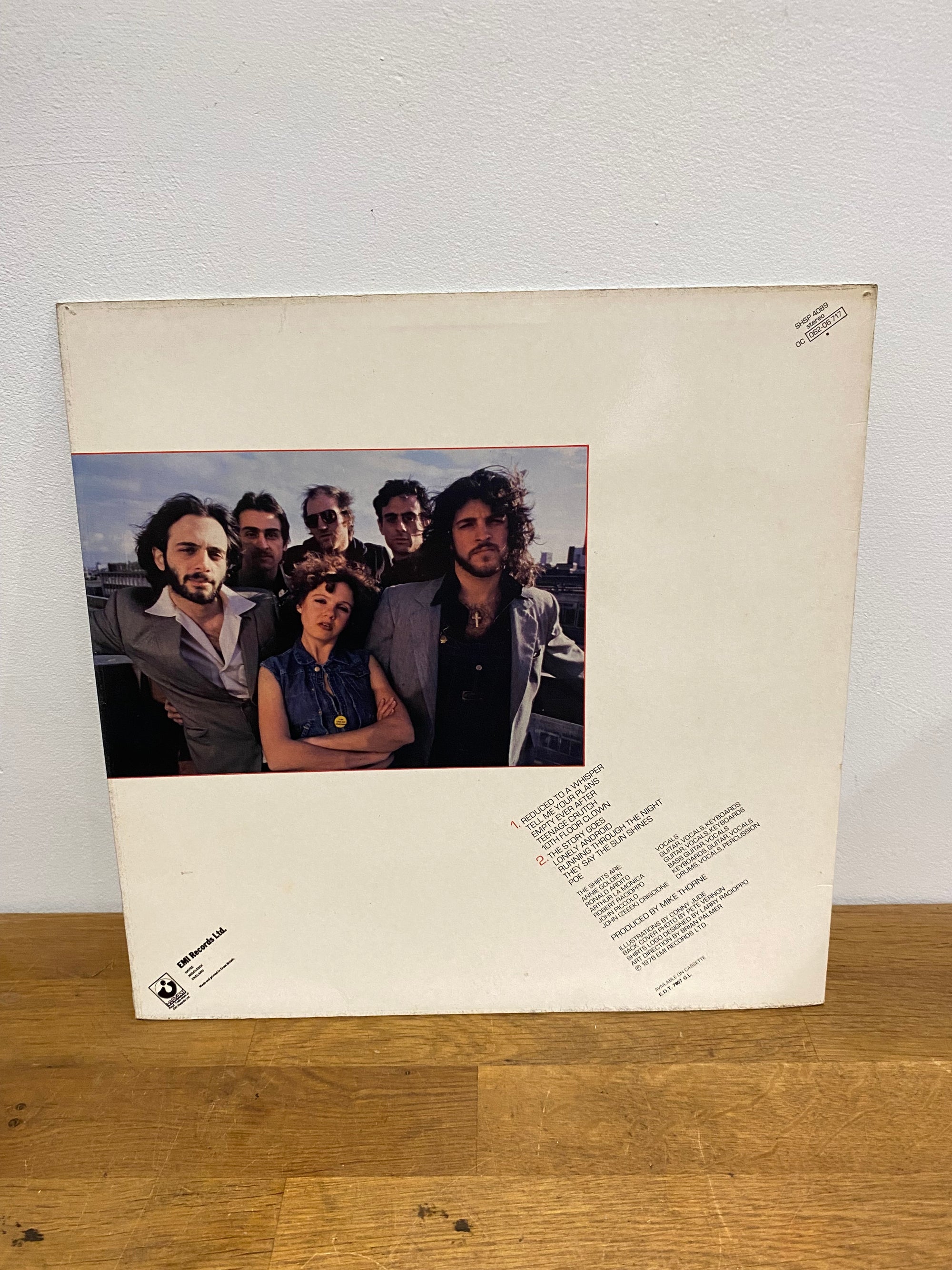 The Shirts - The Shirts , 12” album , 1978 blue vinyl, Harvest SHSP 4089