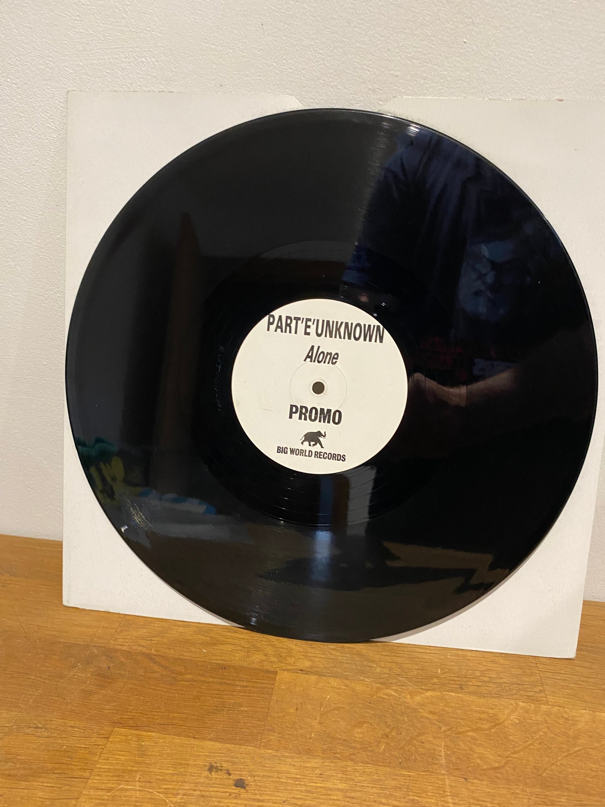 Part E Unknown - Alone , Promo , 12” vinyl single , 1992 , Big World Records.