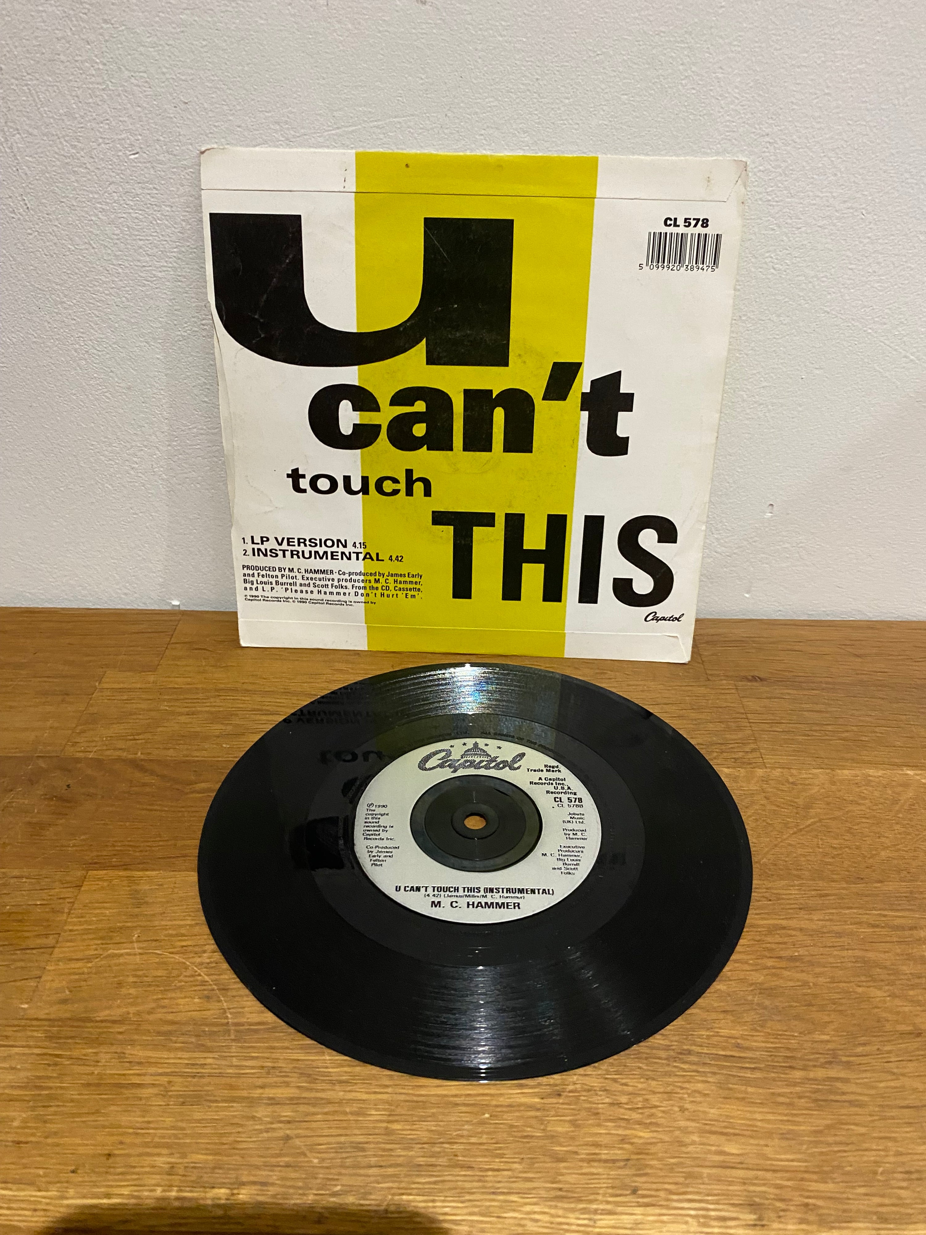 MC Hammer - U Can't Touch This 7" Single (1990)