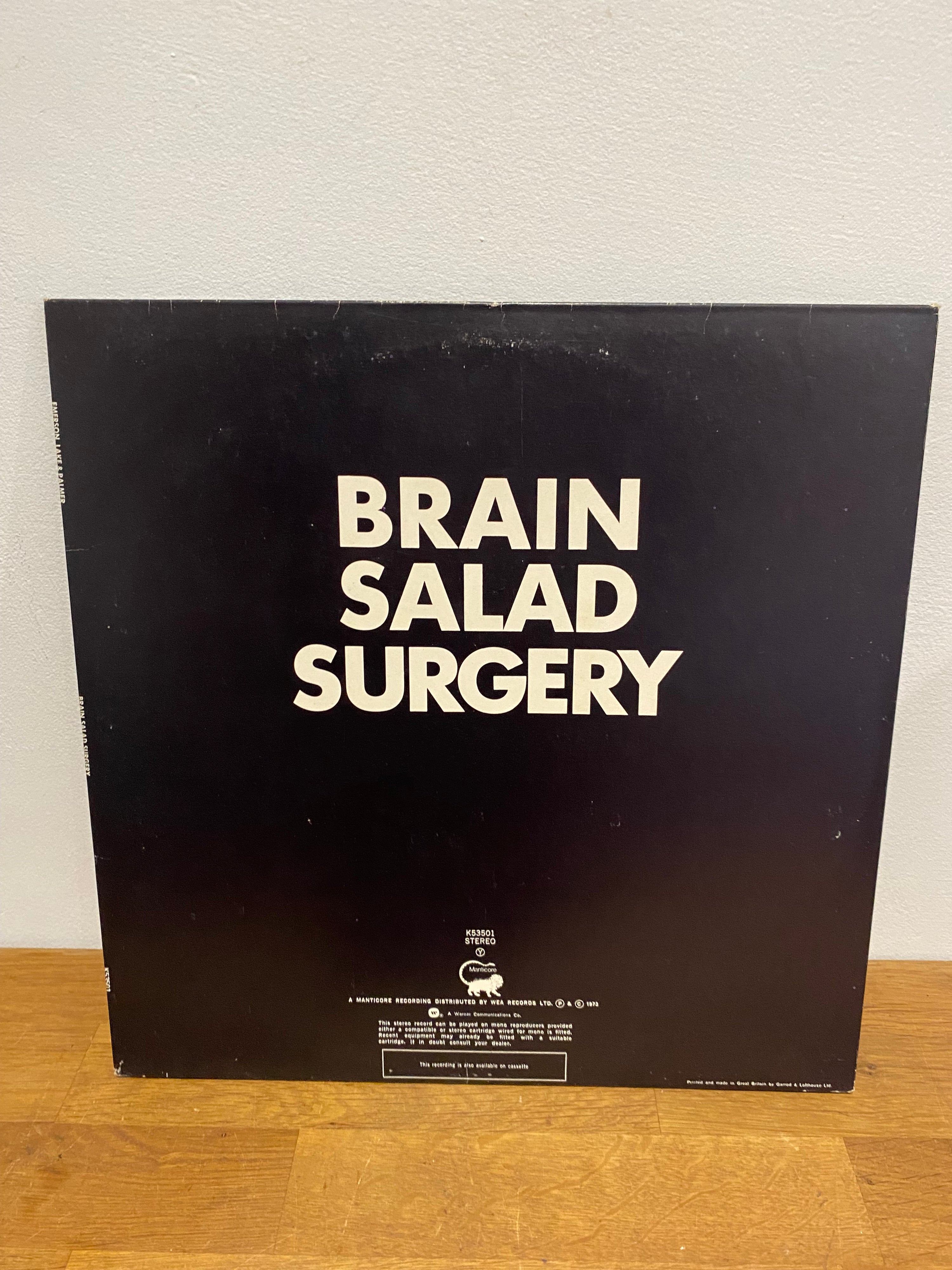 Emerson Lake & Palmer - Brain Salad Surgery, Manticore music 1973, K53501