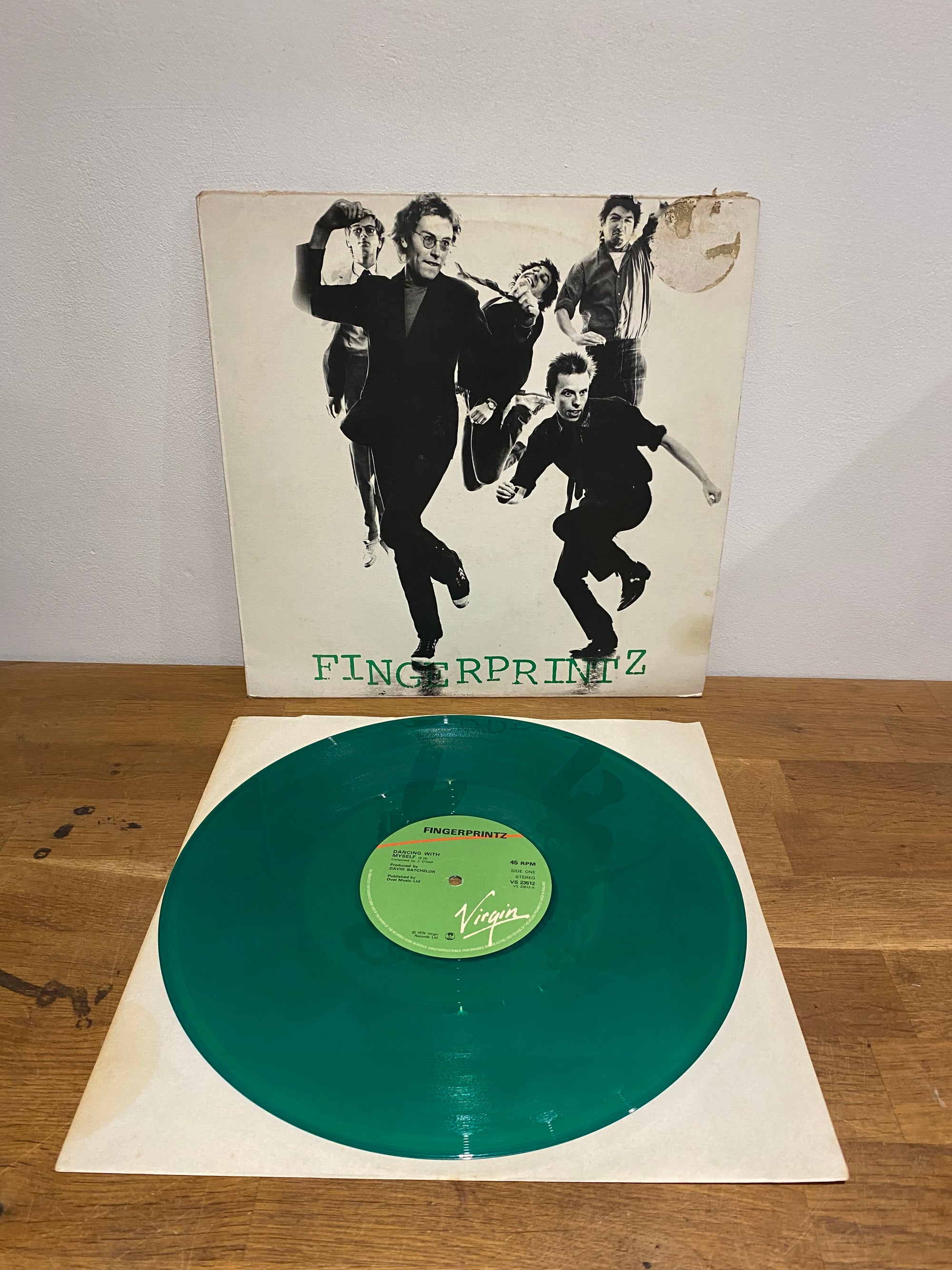 Fingerprintz - Dancing With Myself, 12” single , Green Vinyl, 1979 Virgin