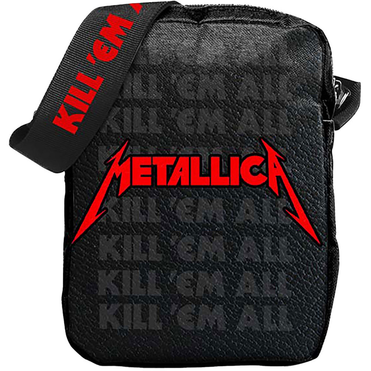 Metallica Kill ’Em All Crossbody Bag by Rocksax – official shoulder bag for music fans.
