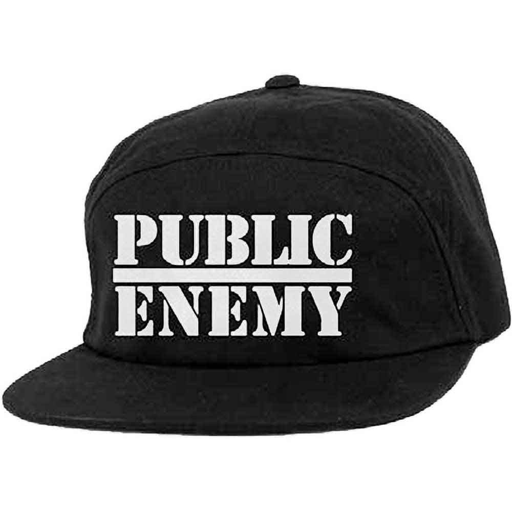 Public Enemy Logo Camper Cap Officially Licensed Merch Unisex (Black)