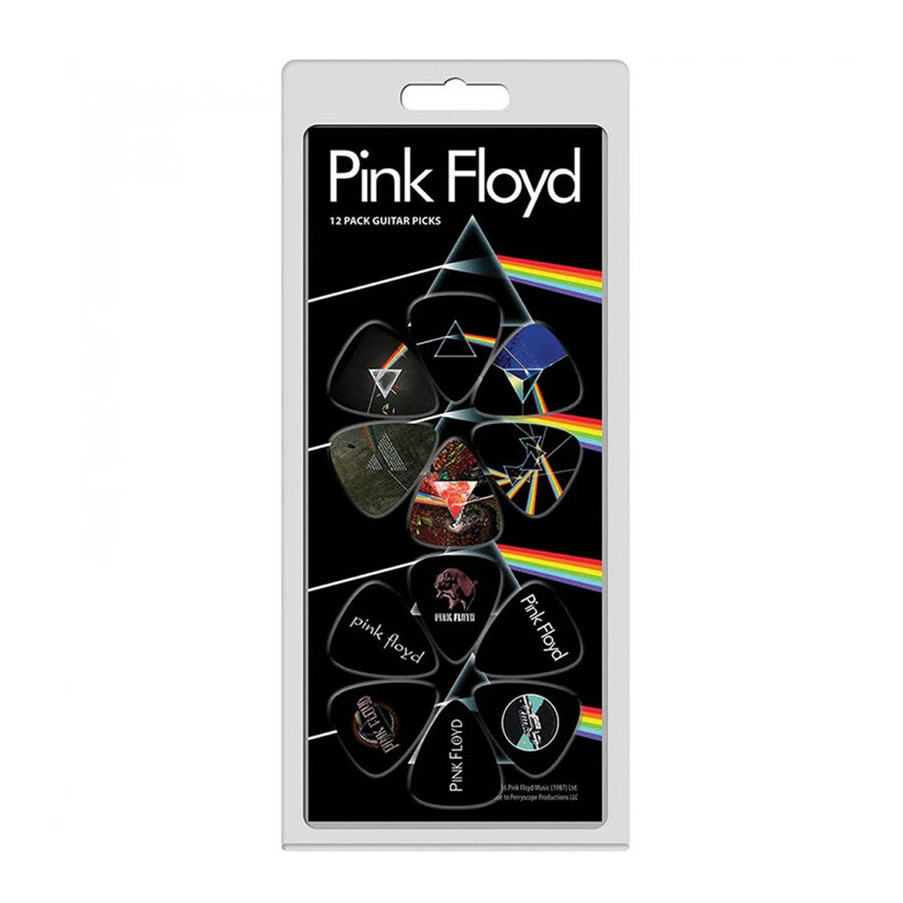 Pink Floyd Dark Side of the Moon Plectrum Pack – official 12-pack guitar picks.
