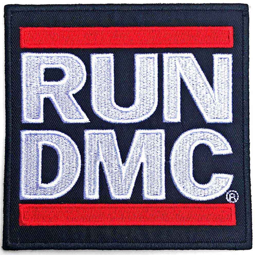 Run DMC Logo Patch – official woven iron-on badge for music fans.
