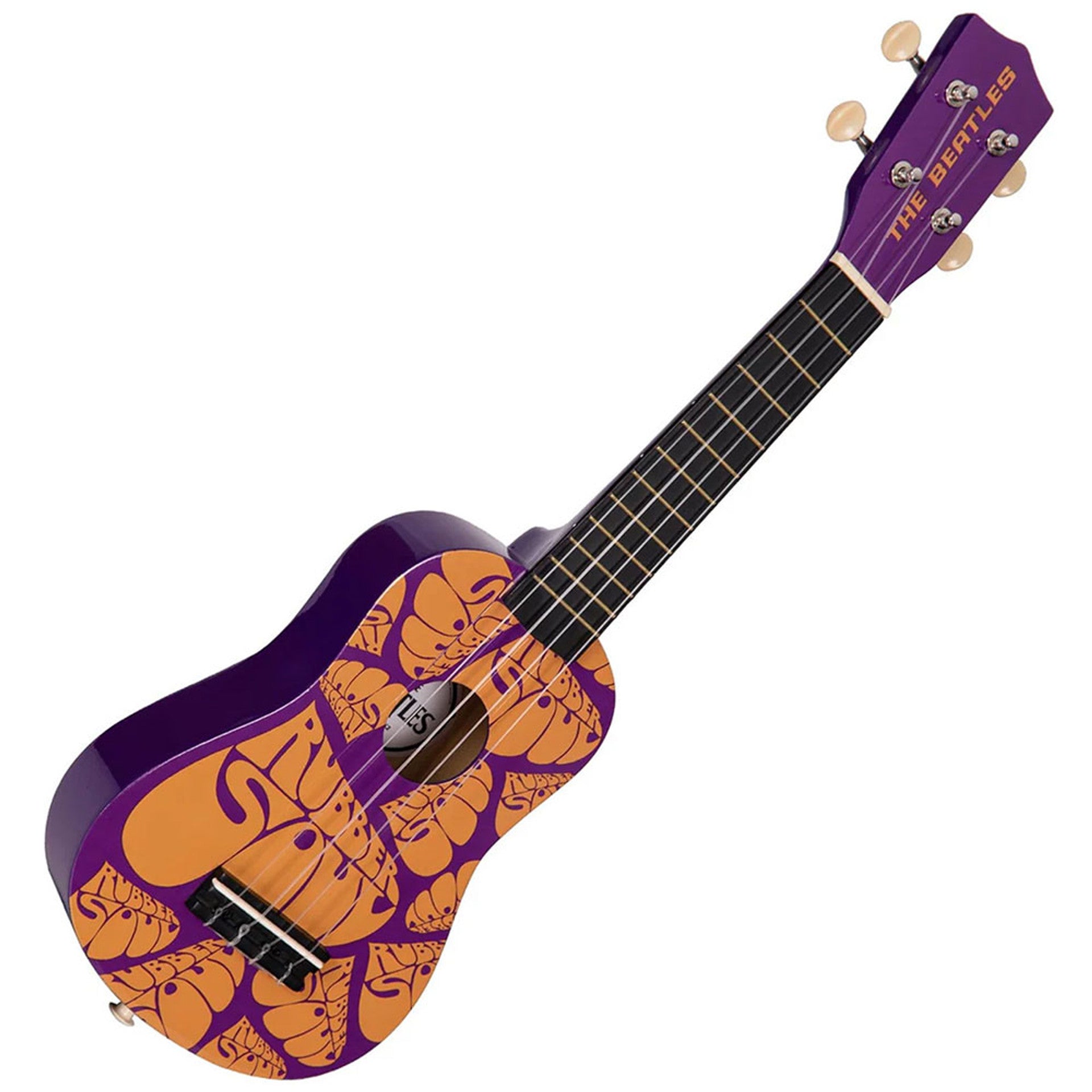 The Beatles Rubber Soul Ukulele – official licensed beginner instrument with wooden body.
